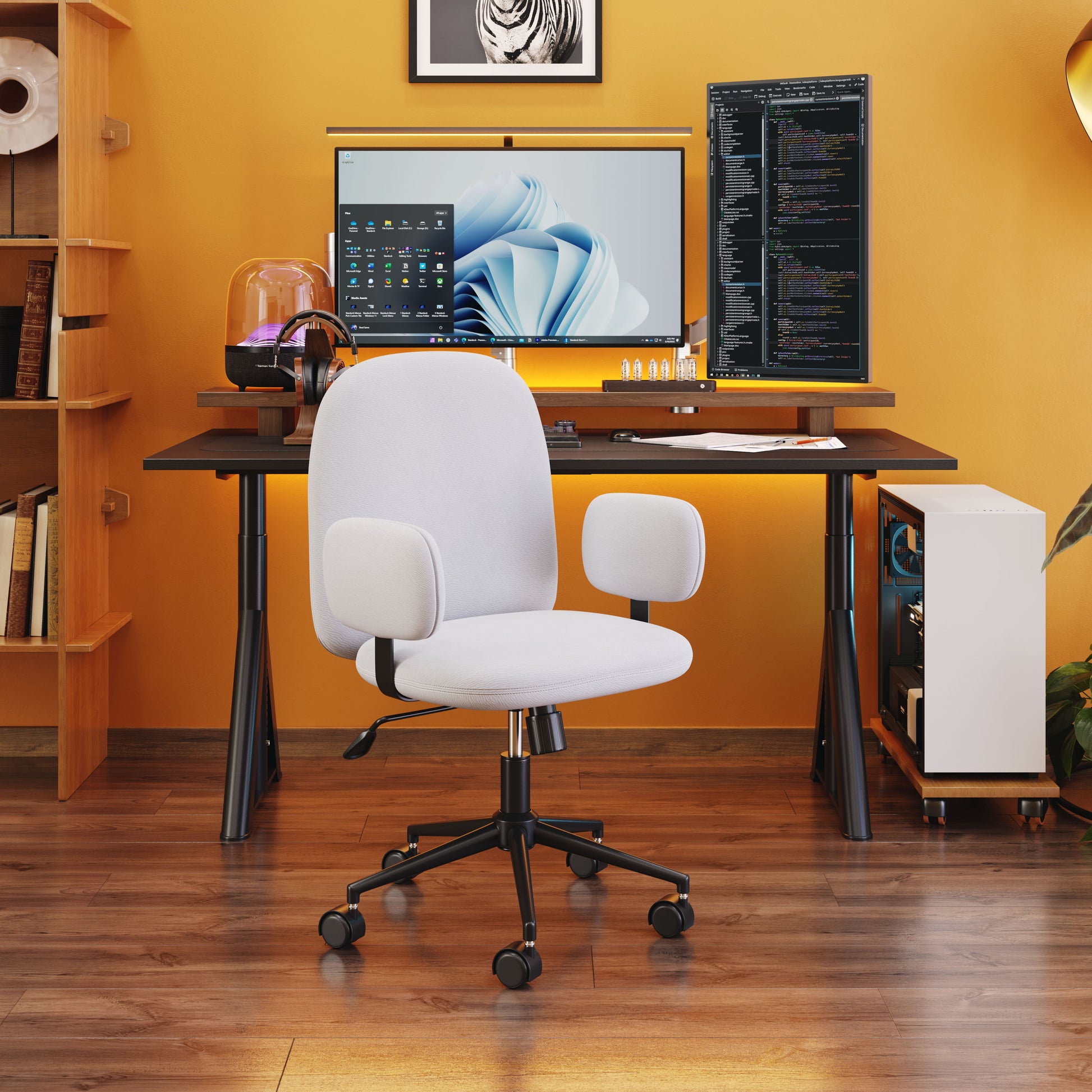 Lionel Beige Office Chair - Ornate Home