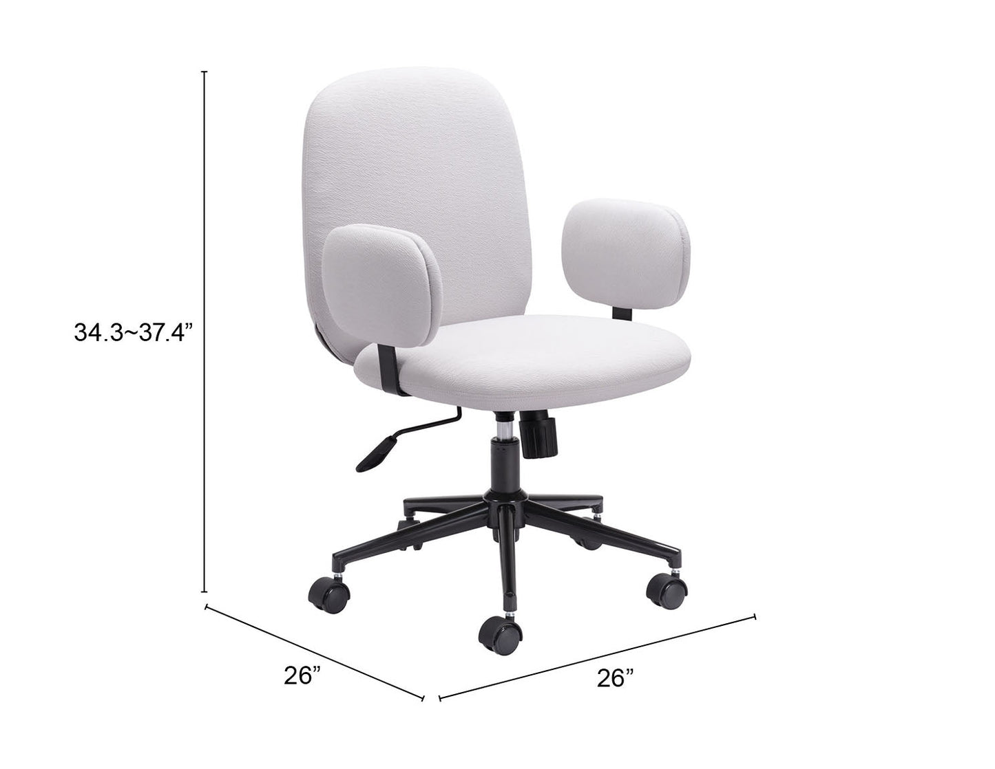 Lionel Beige Office Chair - Ornate Home