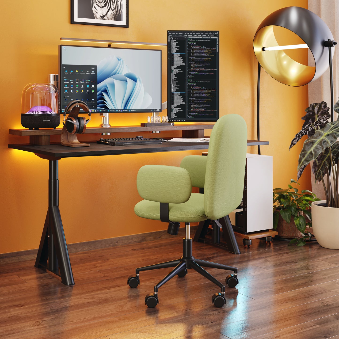 Lionel Olive Green Office Chair - Ornate Home