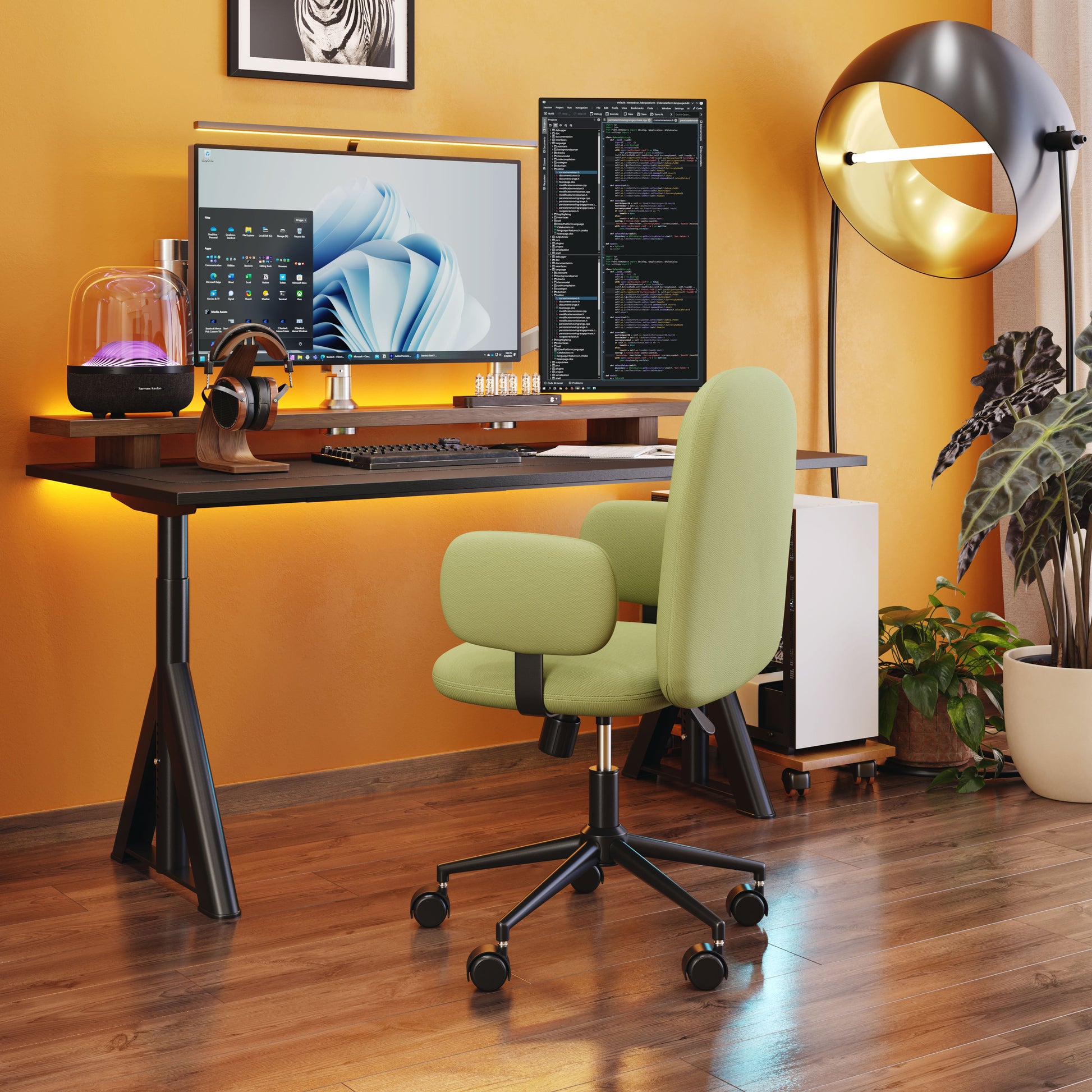 Lionel Olive Green Office Chair - Ornate Home