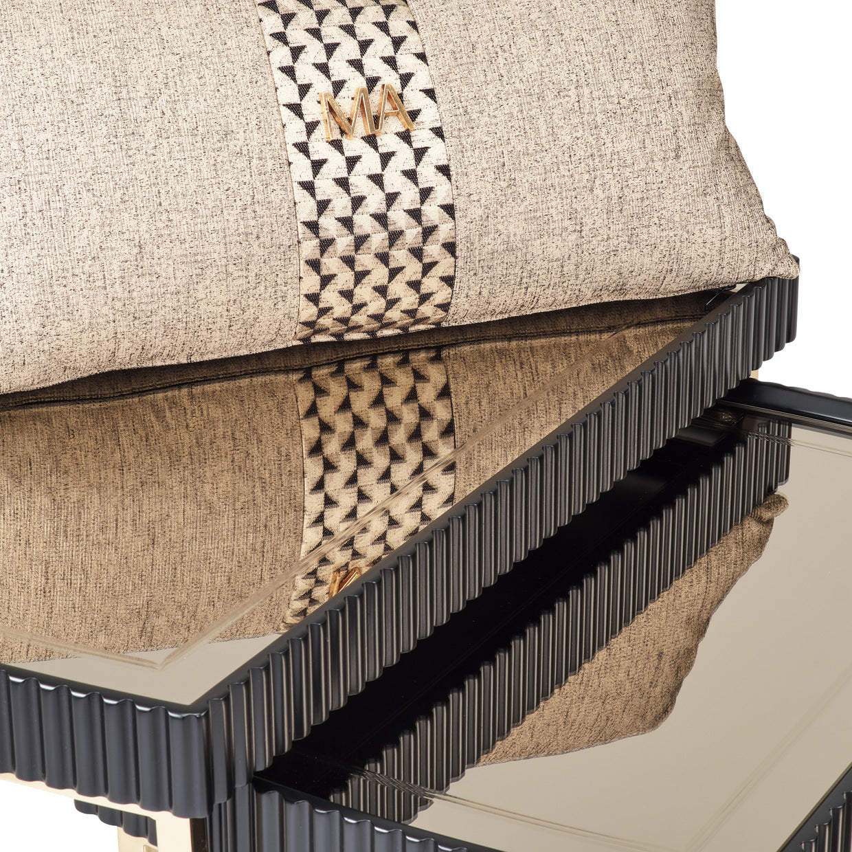 Lisbon Silken Matte Black Nesting Tables (Set of 3) - Ornate Home