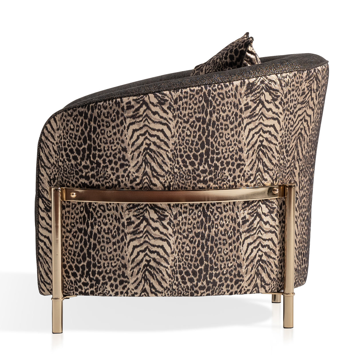 Lisbon Silken Matte Black/Onyx Accent Chair - Ornate Home