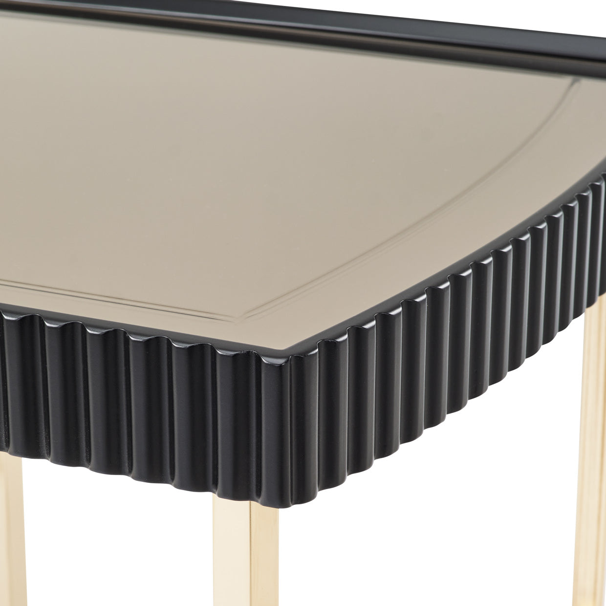 Lisbon Silken Matte Black Side Table - Ornate Home