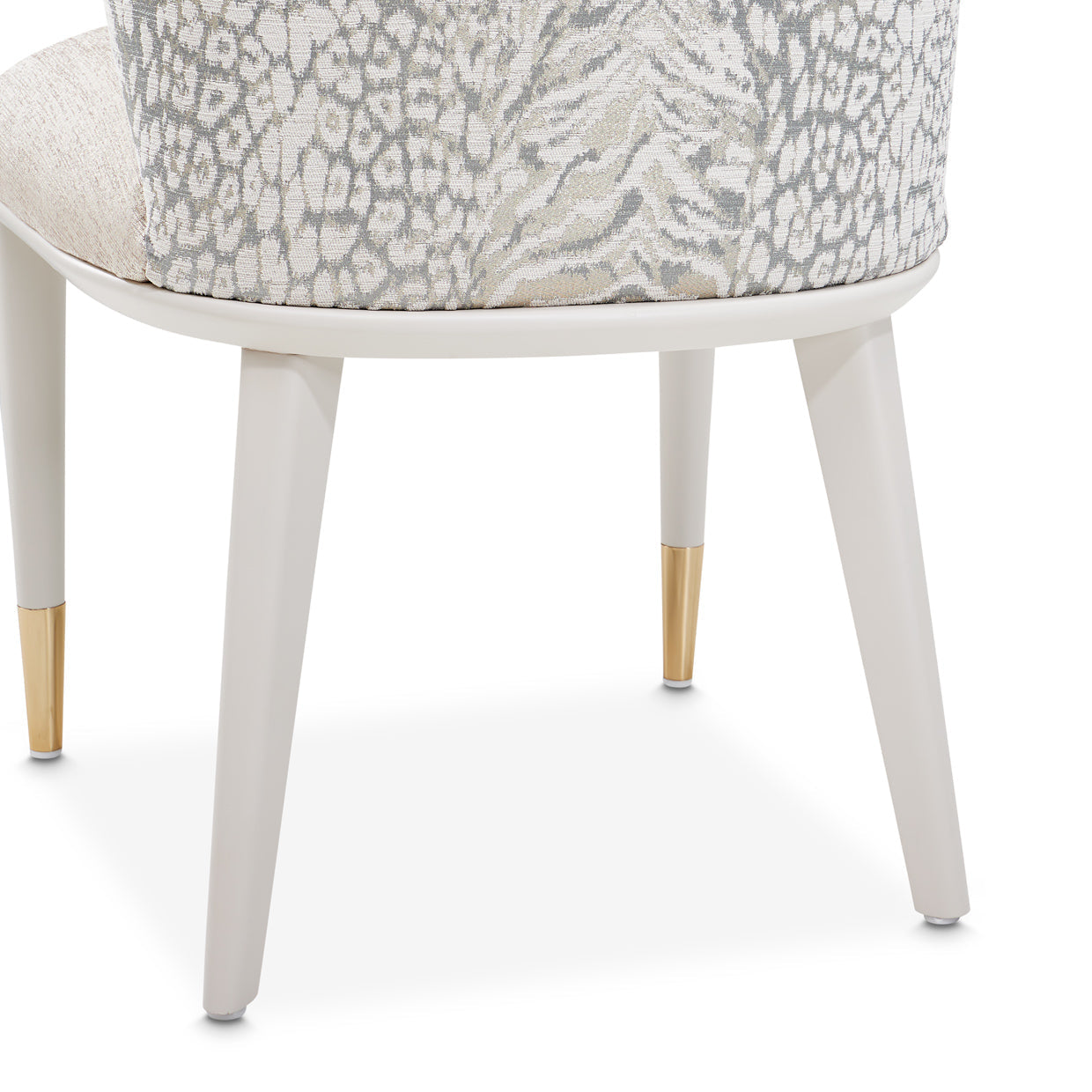 Lisbon Silken Matte Cream/Opal Dining Side Chair (Set of 2) - Ornate Home