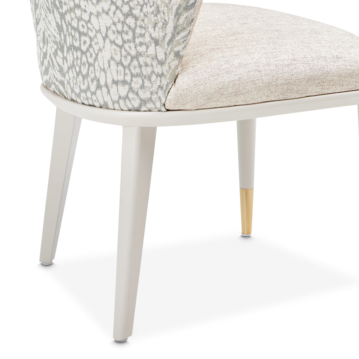 Lisbon Silken Matte Cream/Opal Dining Side Chair (Set of 2) - Ornate Home