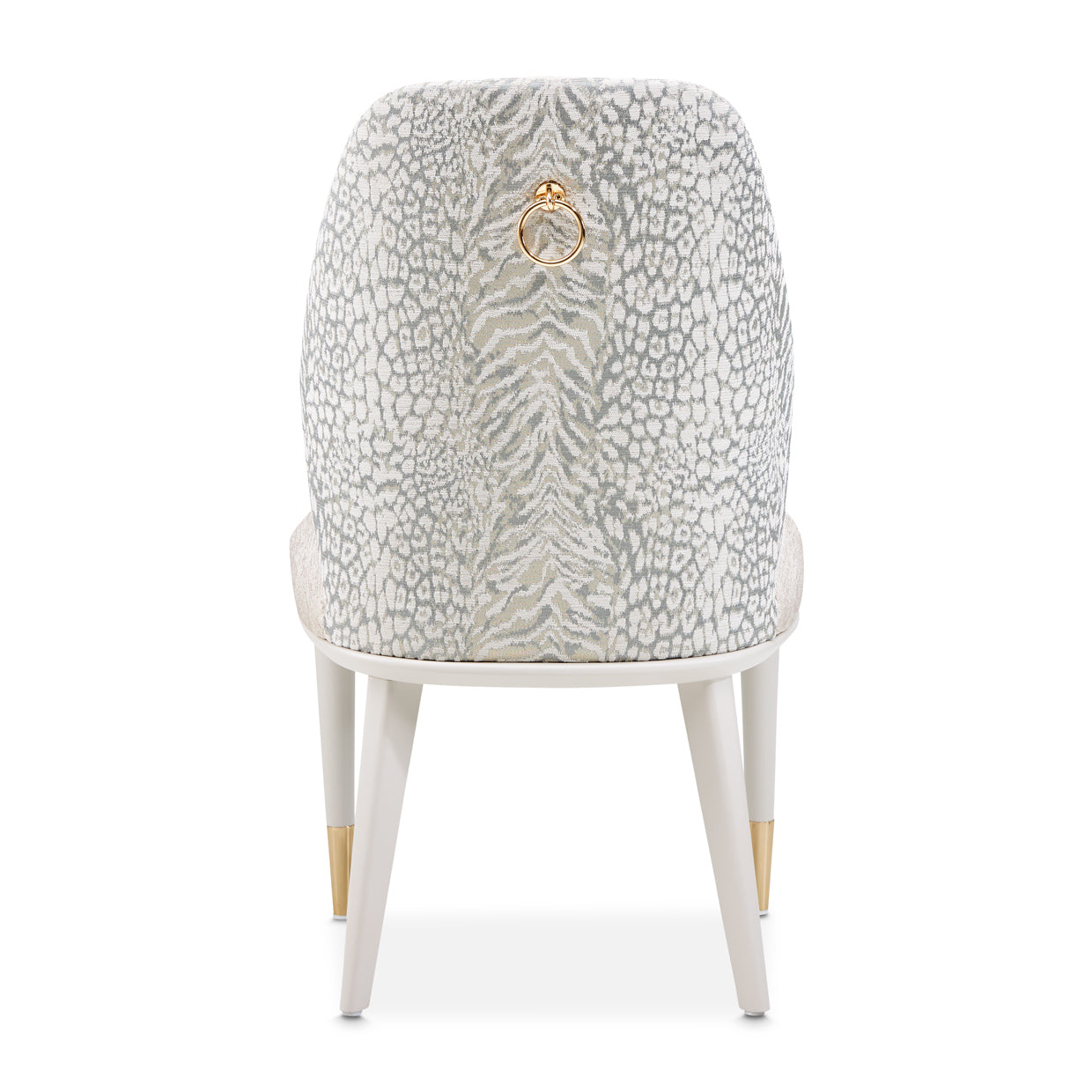 Lisbon Silken Matte Cream/Opal Dining Side Chair (Set of 2) - Ornate Home