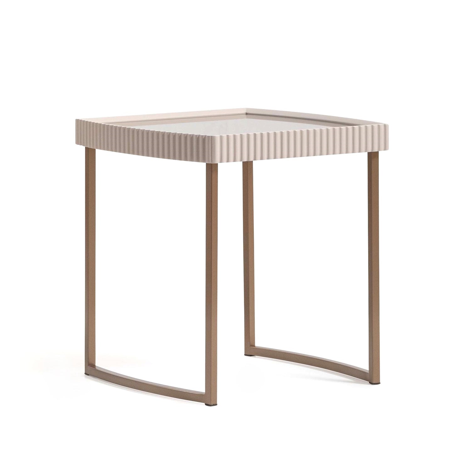 Lisbon Silky Cream Side Table - Ornate Home