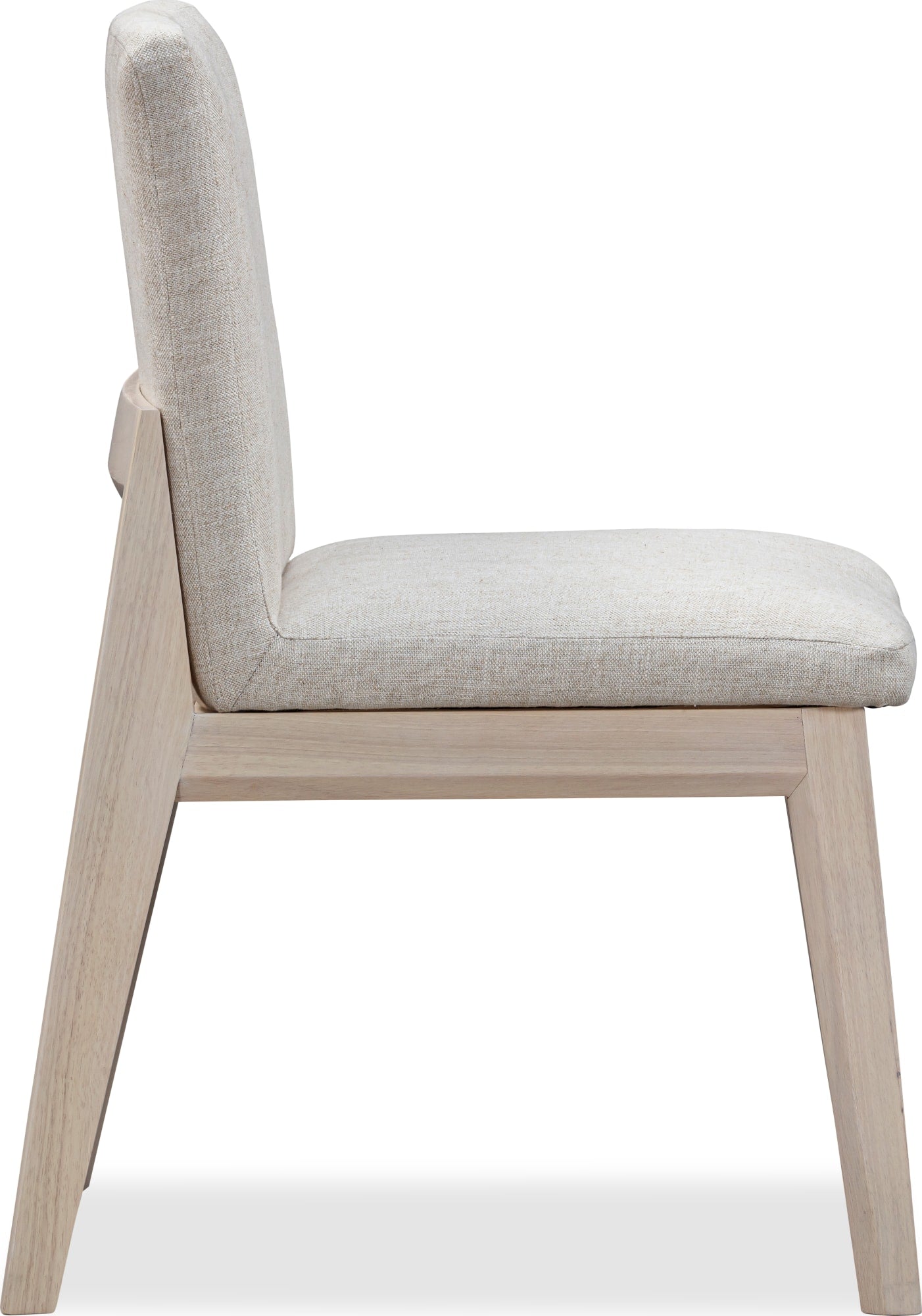 Liv White Sand/Natural Solid Wood Dining Chair (Set of 2) - Ornate Home