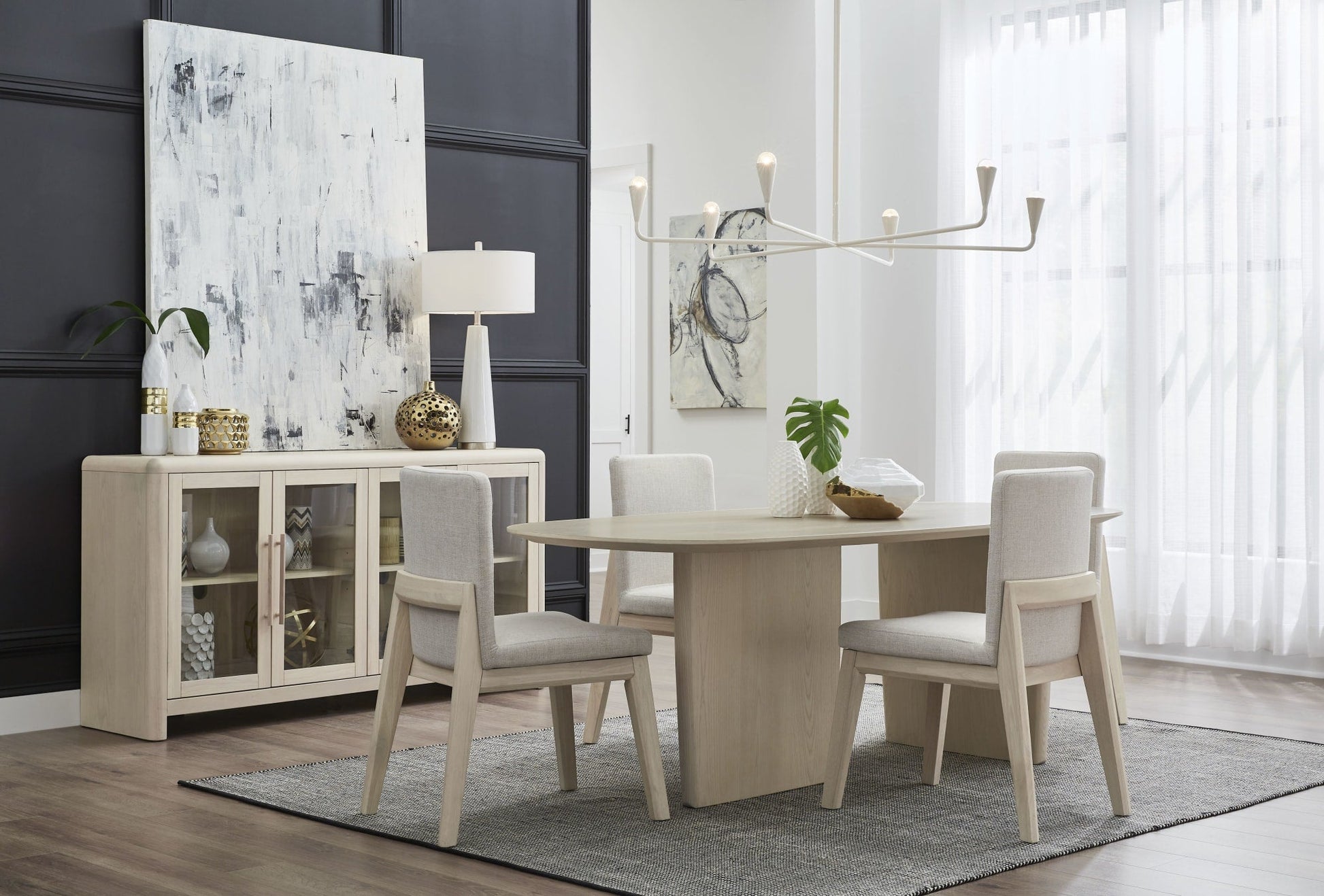Liv White Sand/Natural Solid Wood Dining Chair (Set of 2) - Ornate Home