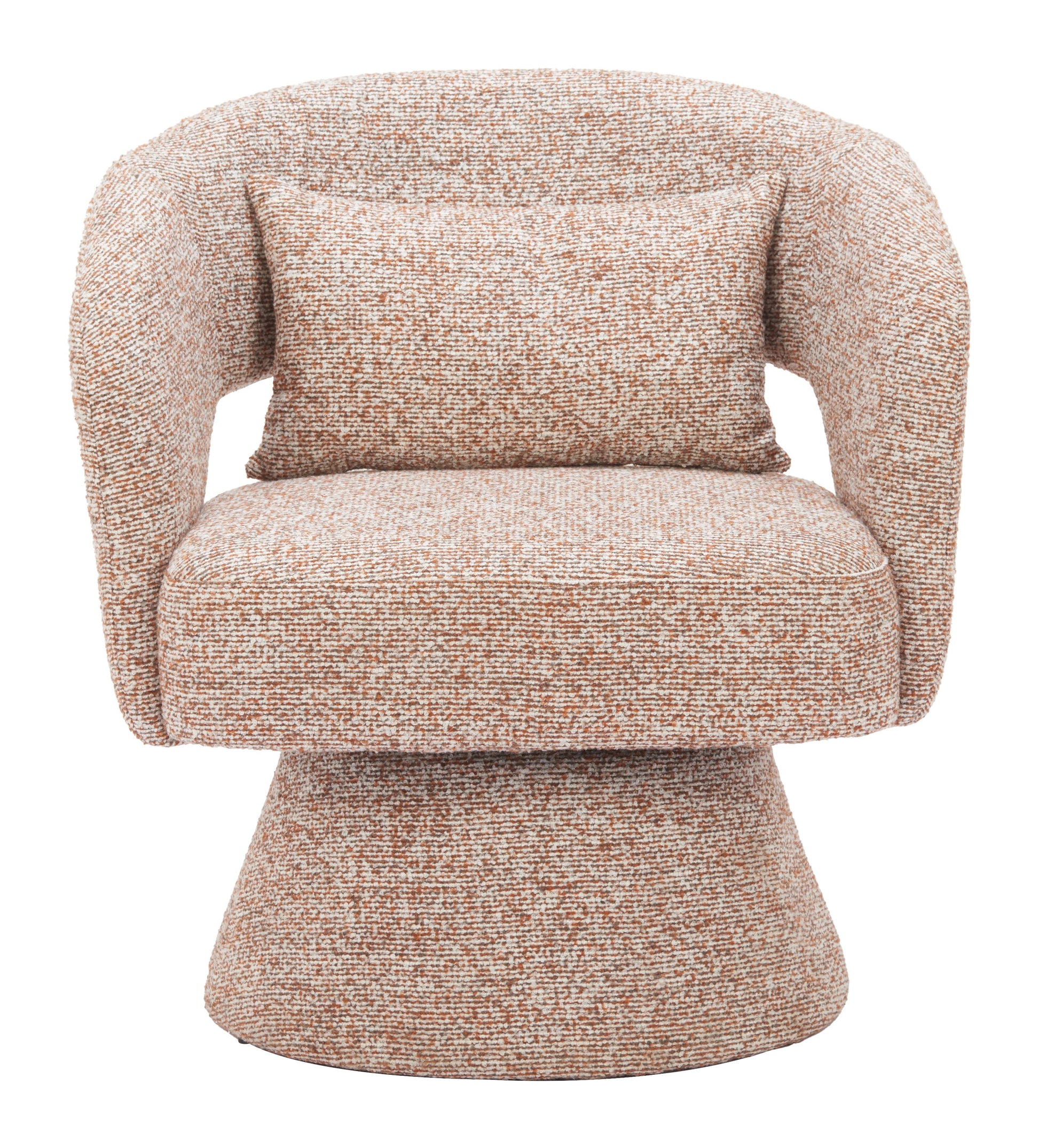 Liva Frosty Brown Swivel Chair - Ornate Home