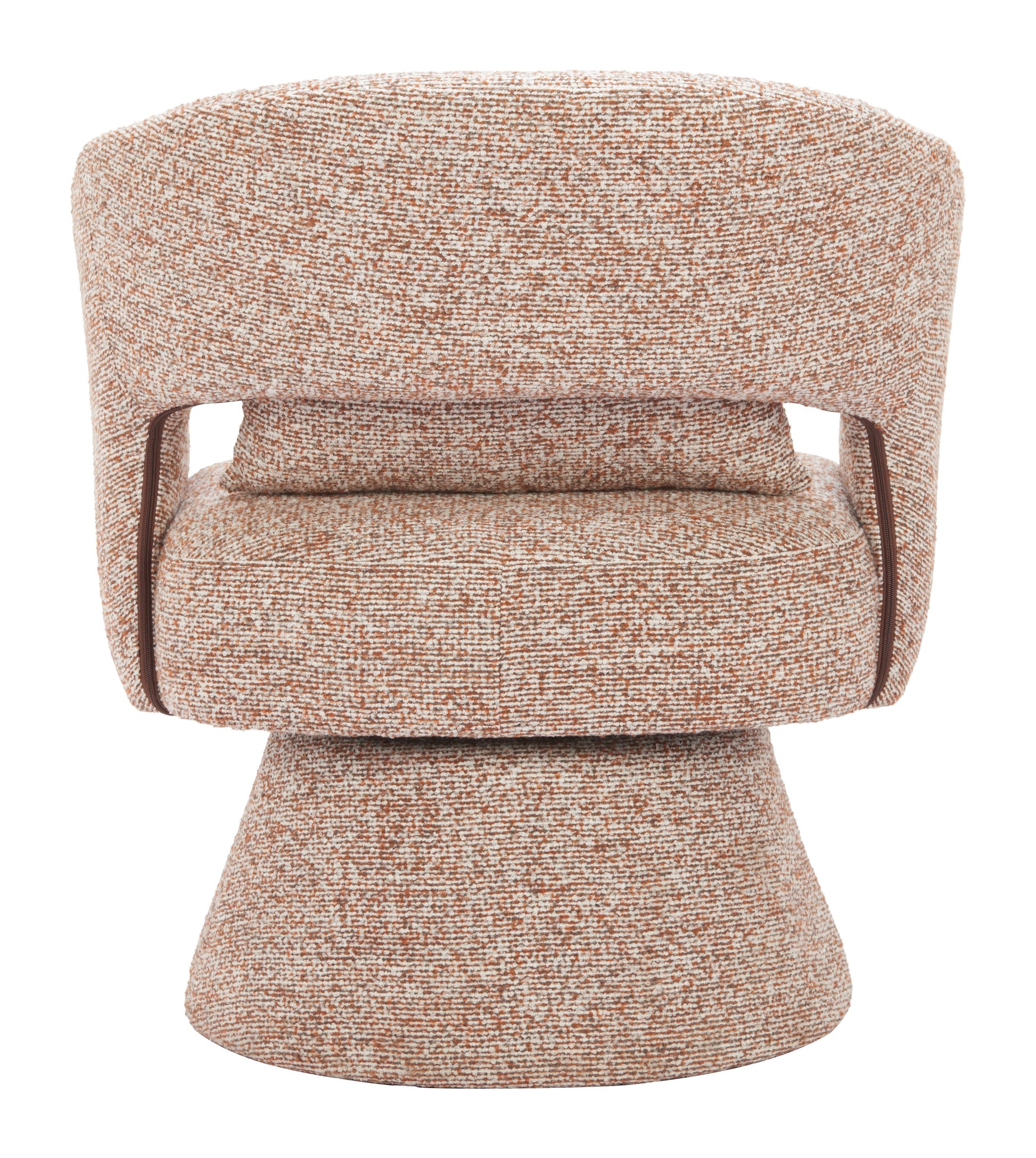 Liva Frosty Brown Swivel Chair - Ornate Home