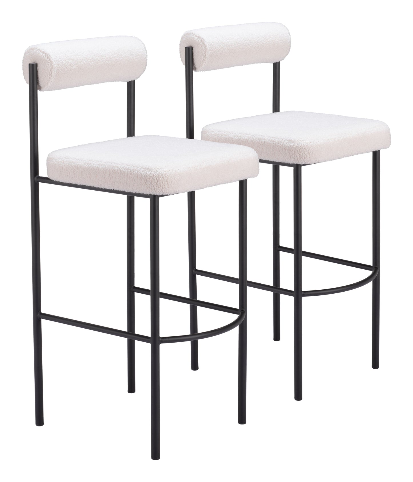 Livorno Ivory Barstool (Set of 2) - Ornate Home