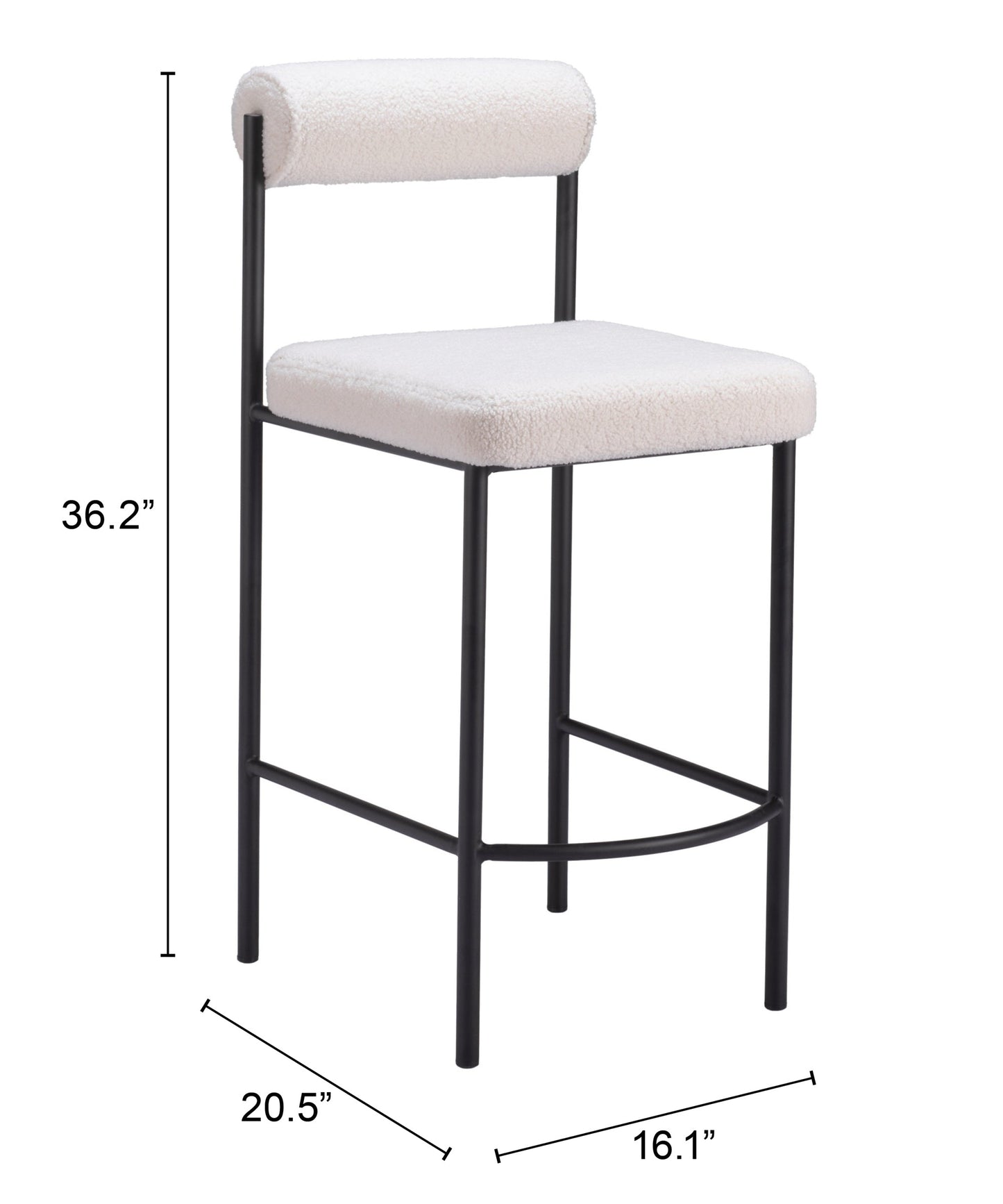 Livorno Ivory Counter Stool (Set of 2) - Ornate Home