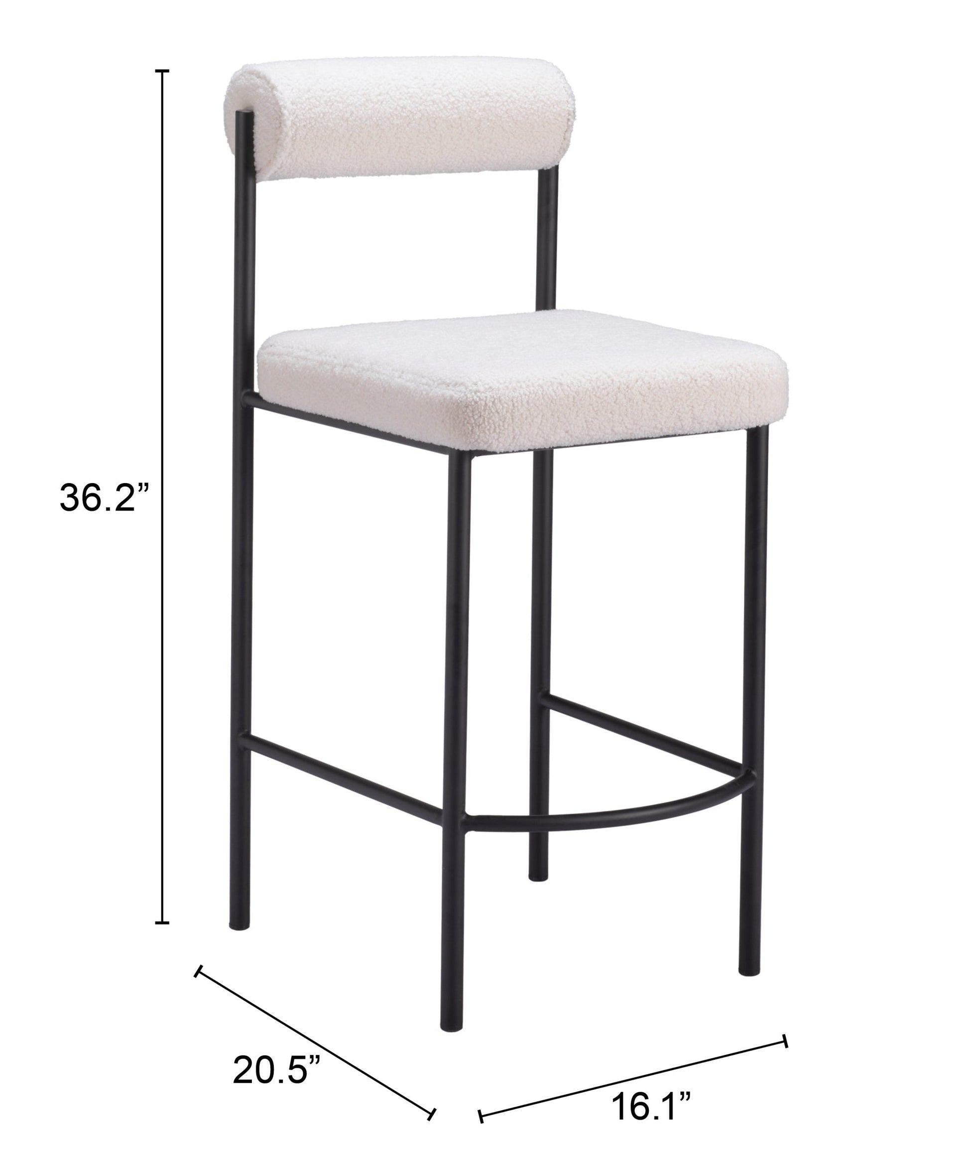 Livorno Ivory Counter Stool (Set of 2) - Ornate Home