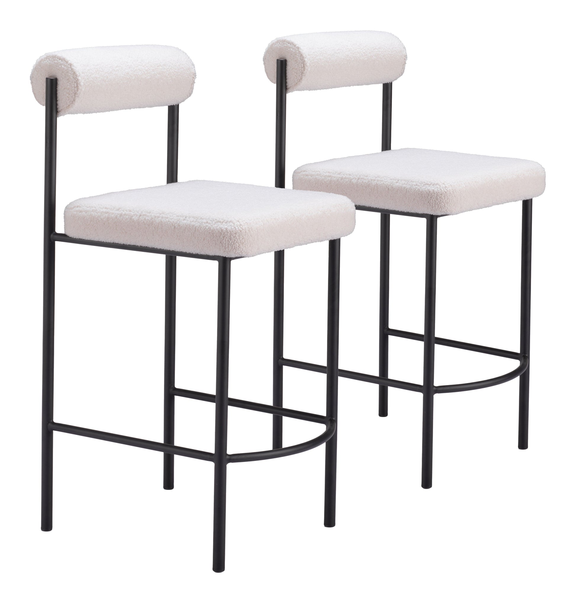 Livorno Ivory Counter Stool (Set of 2) - Ornate Home