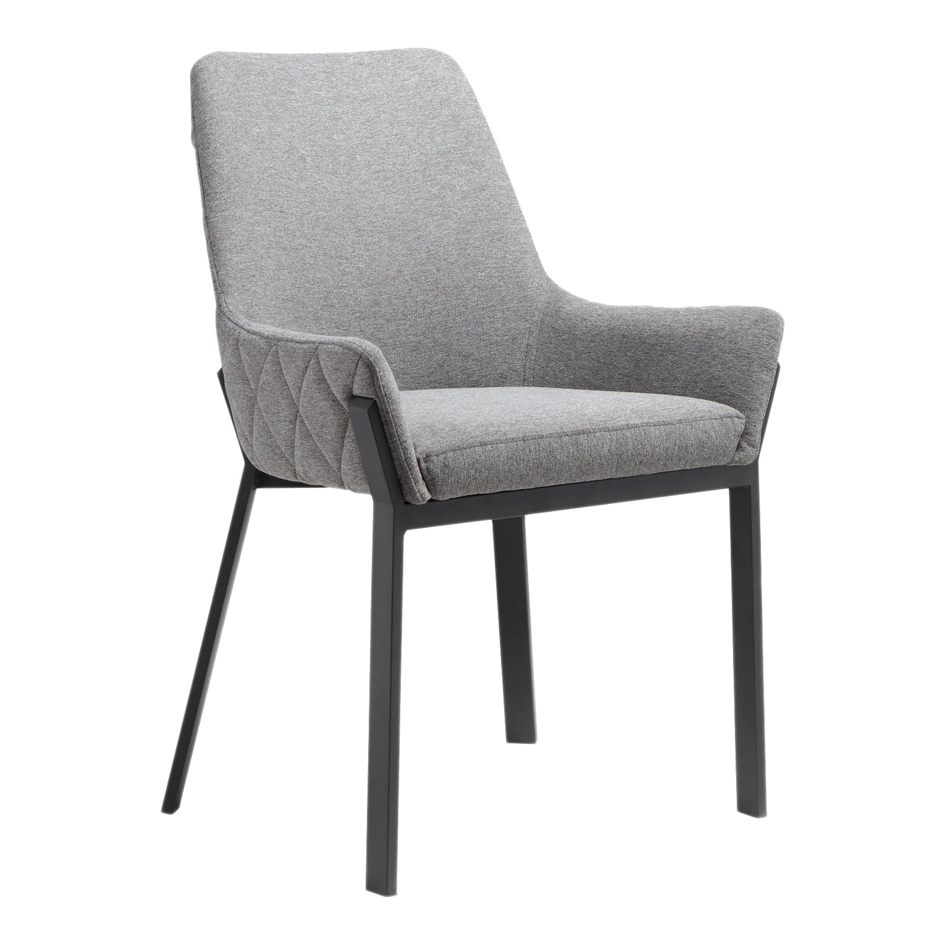 Lloyd Dark Grey Dining Chair (Set of 2) - Ornate Home
