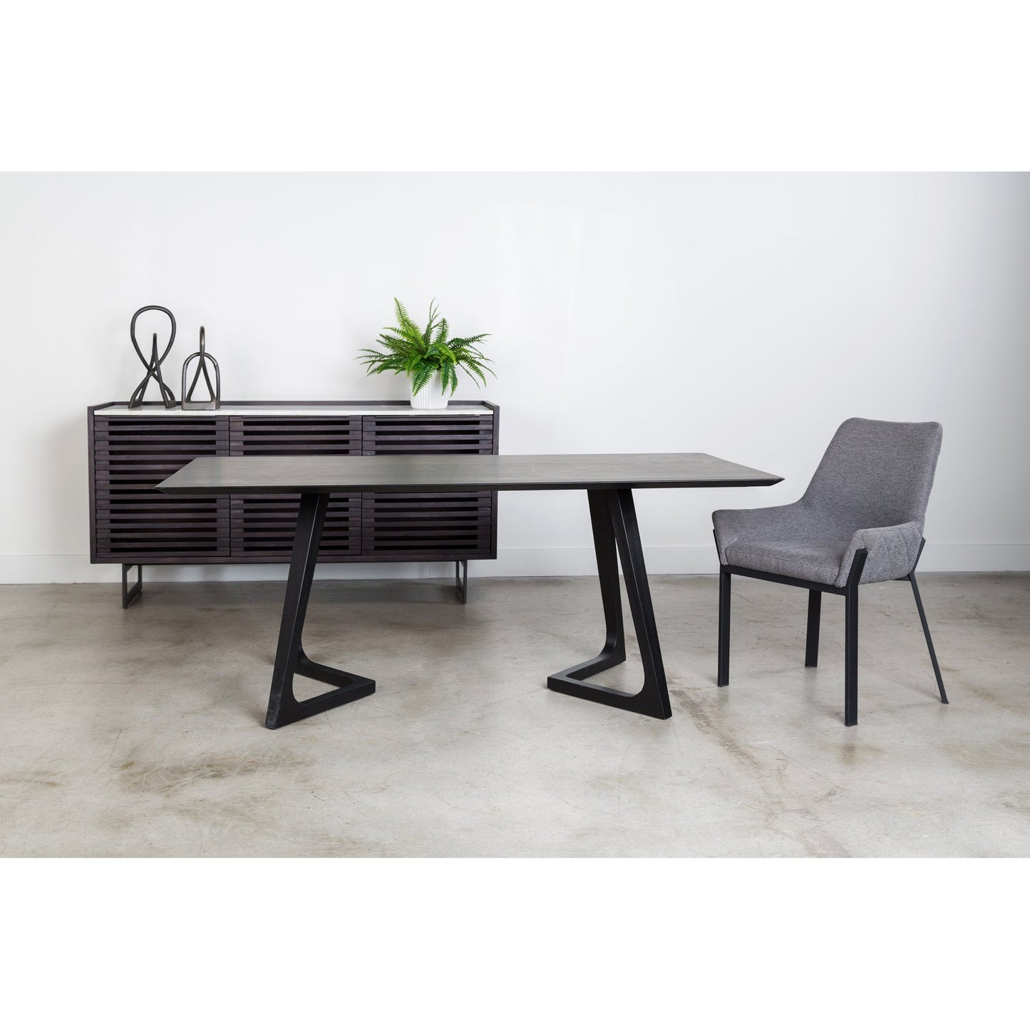 Lloyd Dark Grey Dining Chair (Set of 2) - Ornate Home