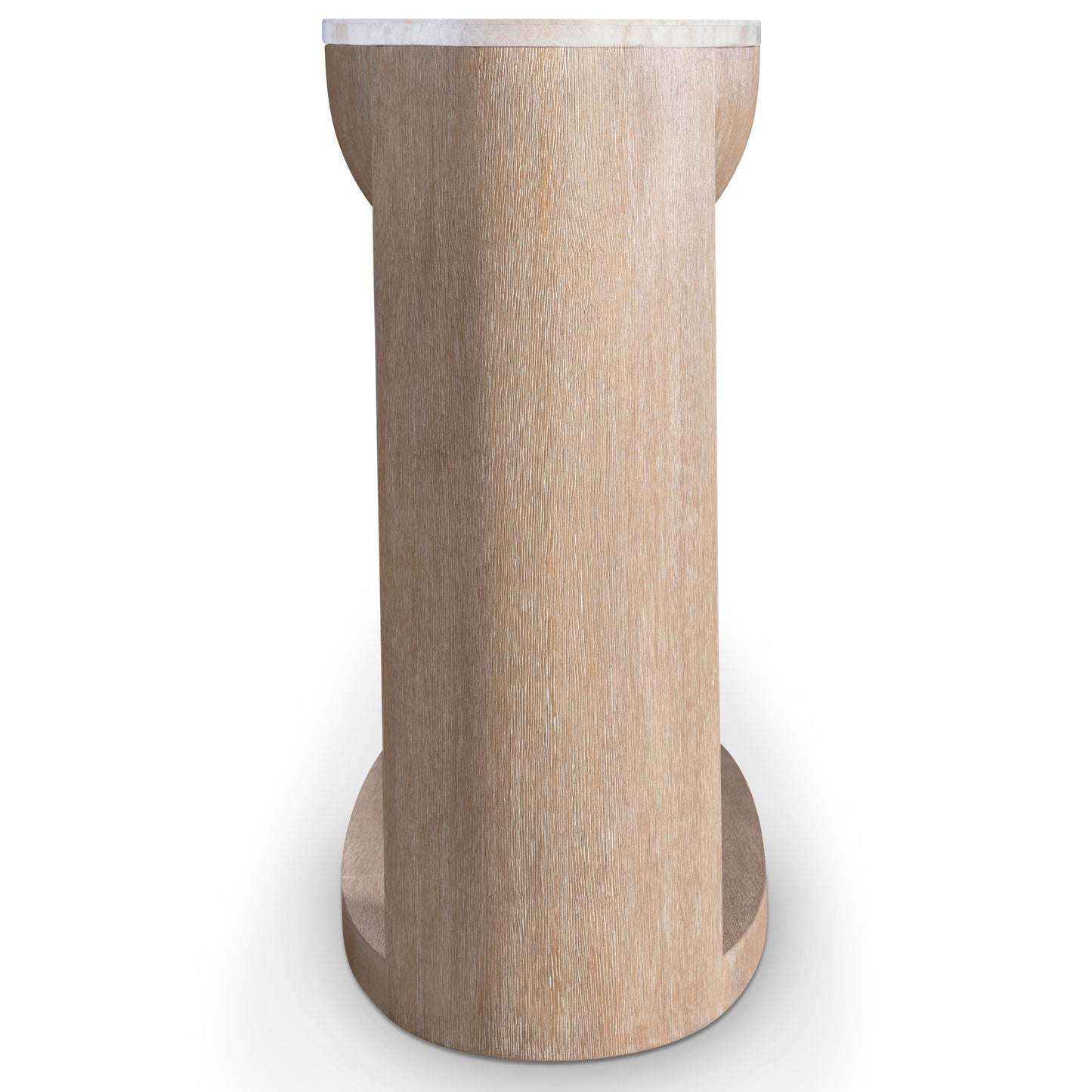 Loggia Travertine/Aria Console Table (Cast Resin Base) - Ornate Home