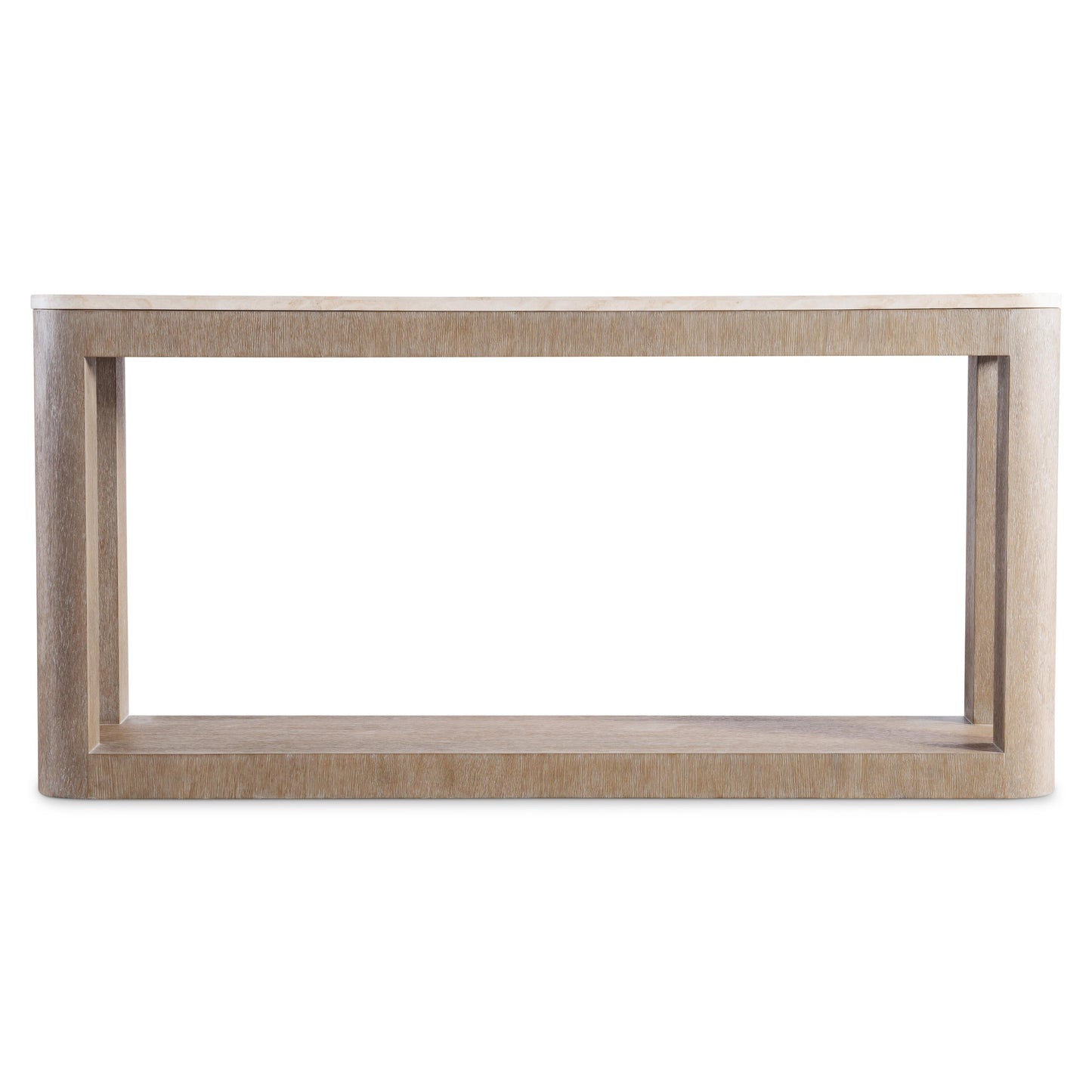 Loggia Travertine/Aria Console Table (Oak Base) - Ornate Home