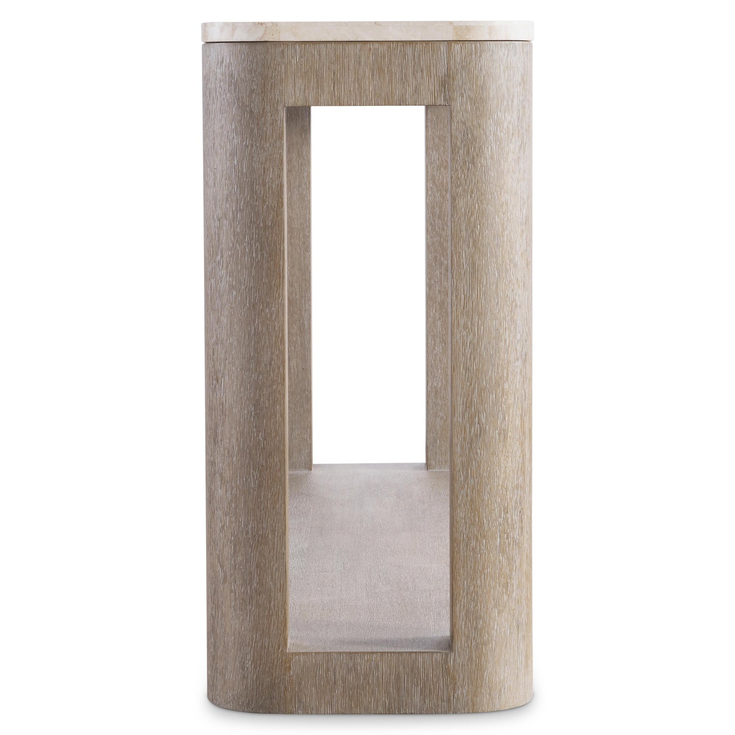 Loggia Travertine/Aria Console Table (Oak Base) - Ornate Home
