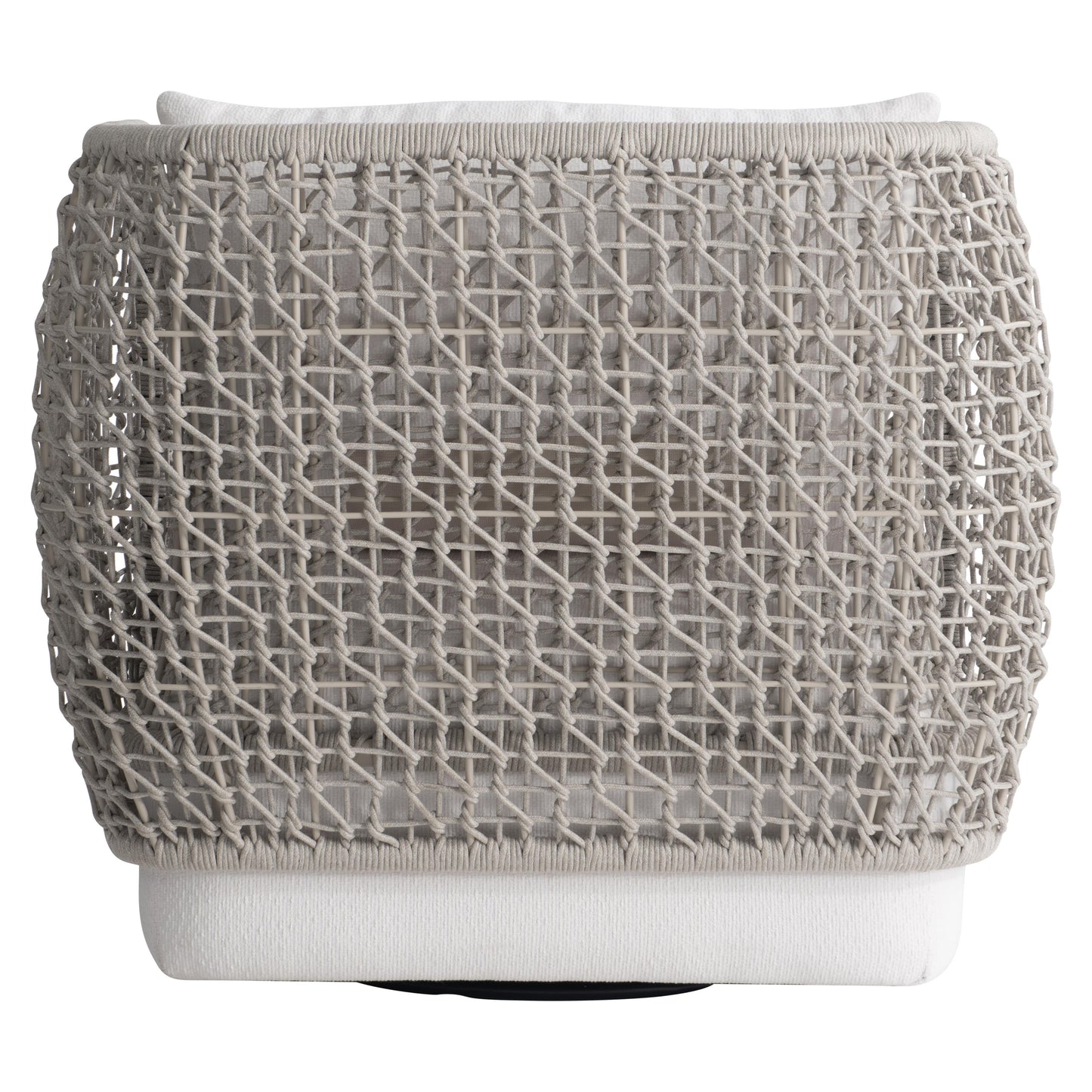 Lomani White/Cream/Driftwood Outdoor Swivel Chair - Ornate Home