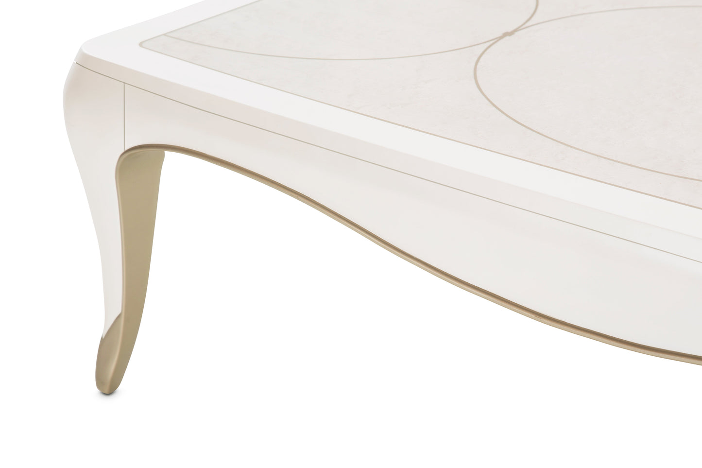London Place Creamy Pearl Rectangular Cocktail Table - Ornate Home