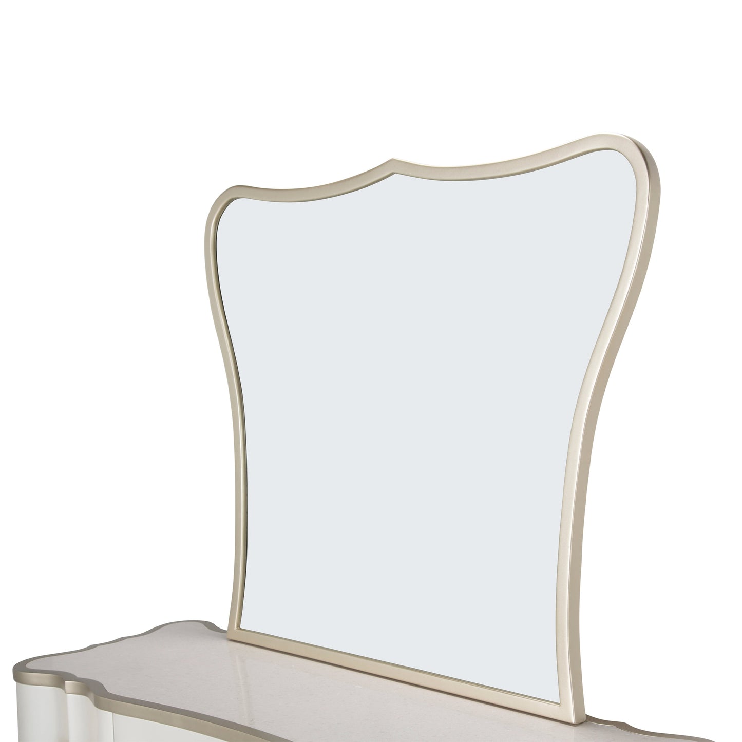 London Place Creamy Pearl Vanity Mirror - Ornate Home