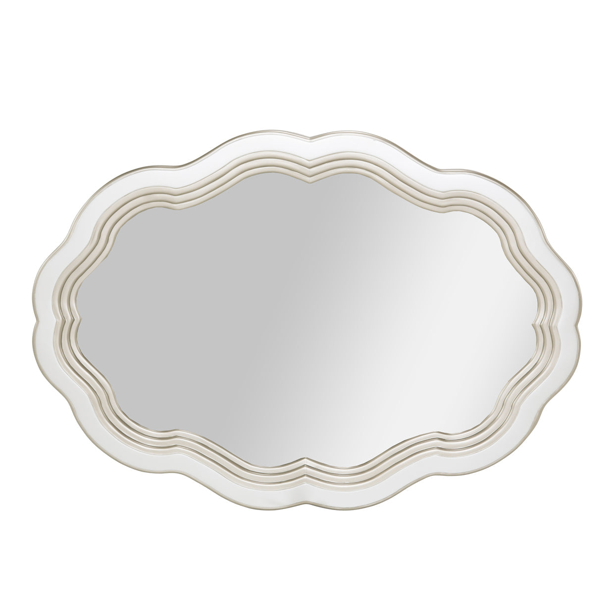 London Place Creamy Pearl Wall Mirror - Ornate Home