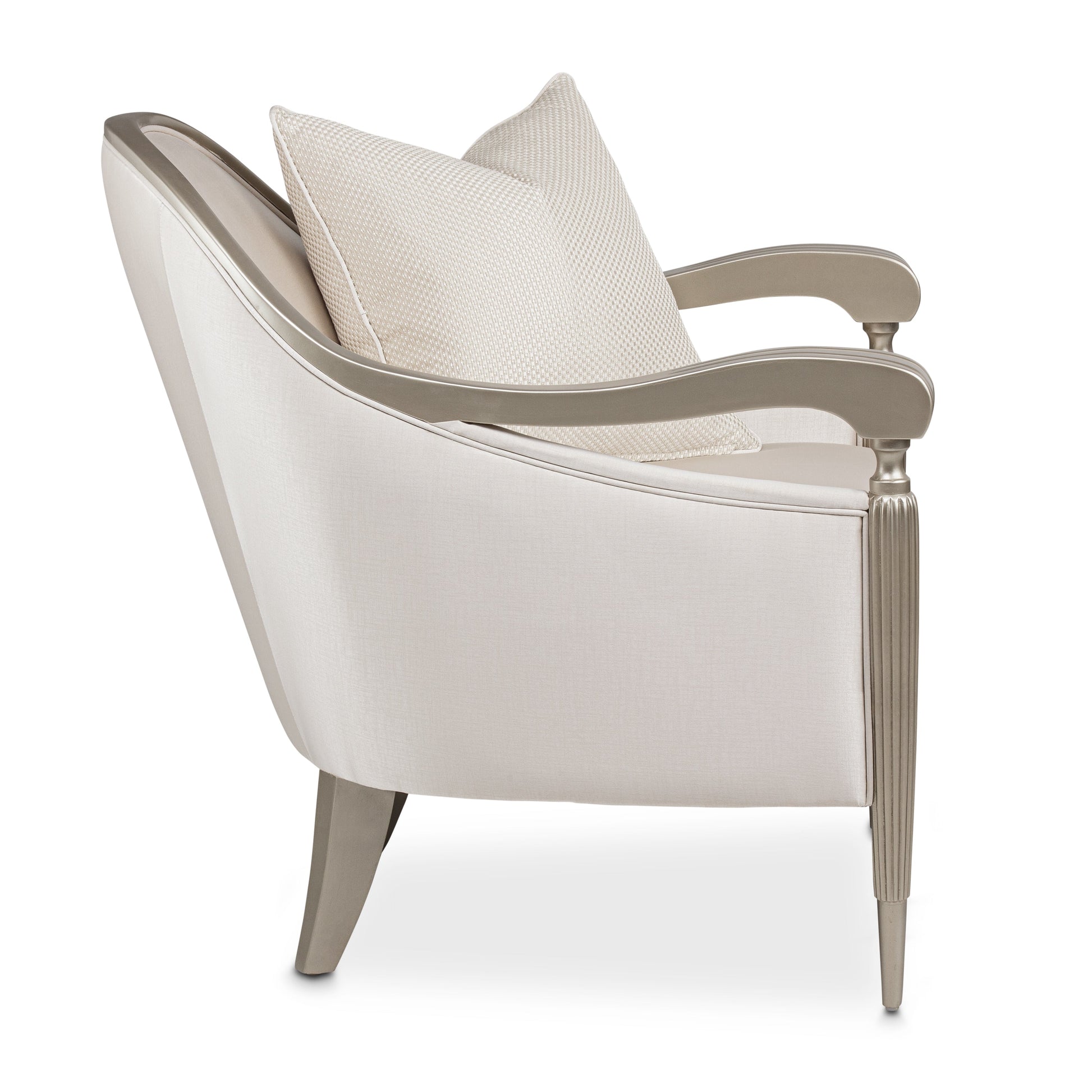 London Place Platinum/Porcelain Accent Chair - Ornate Home