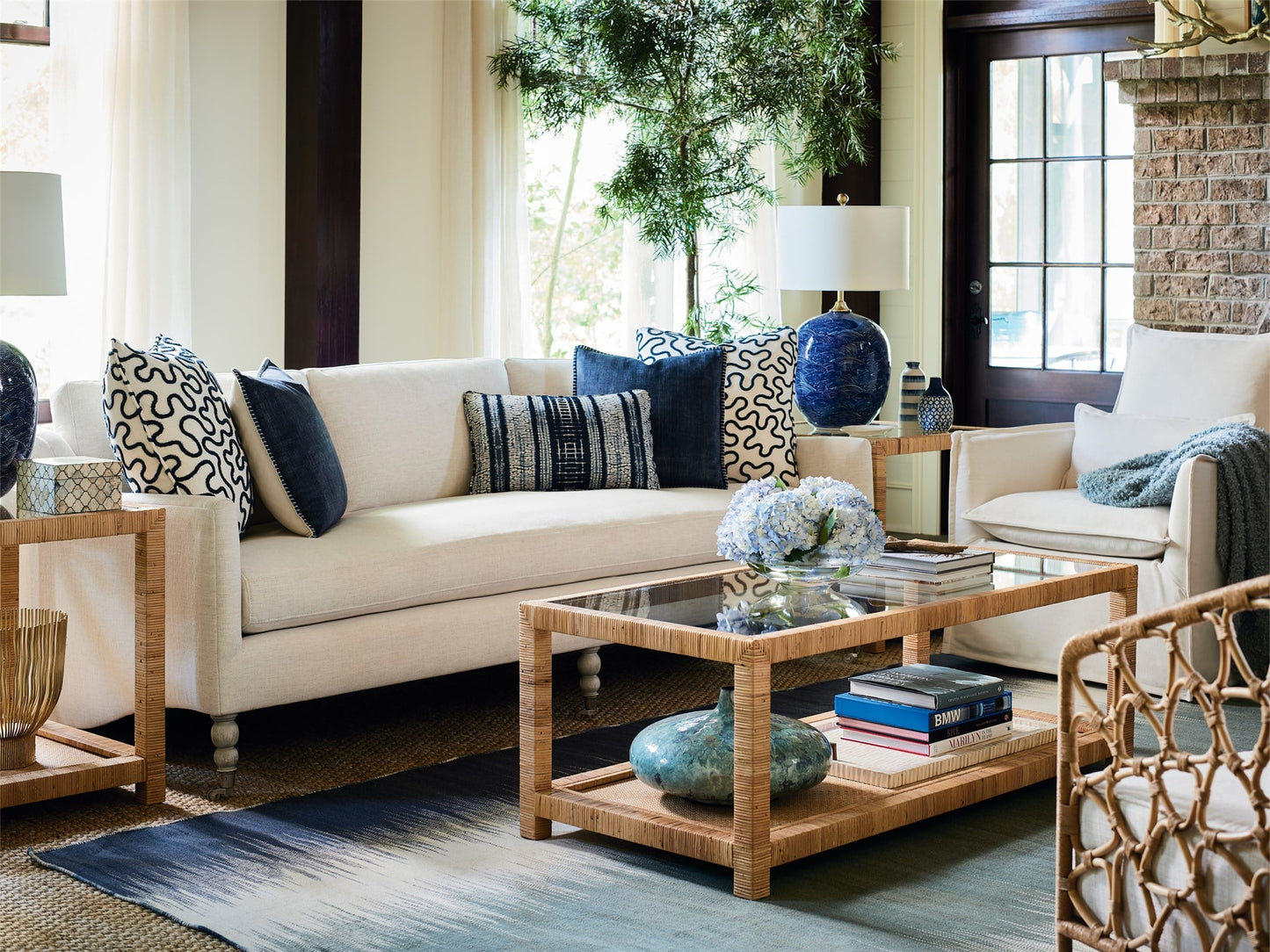 Long Key Natural Cocktail Table - Ornate Home