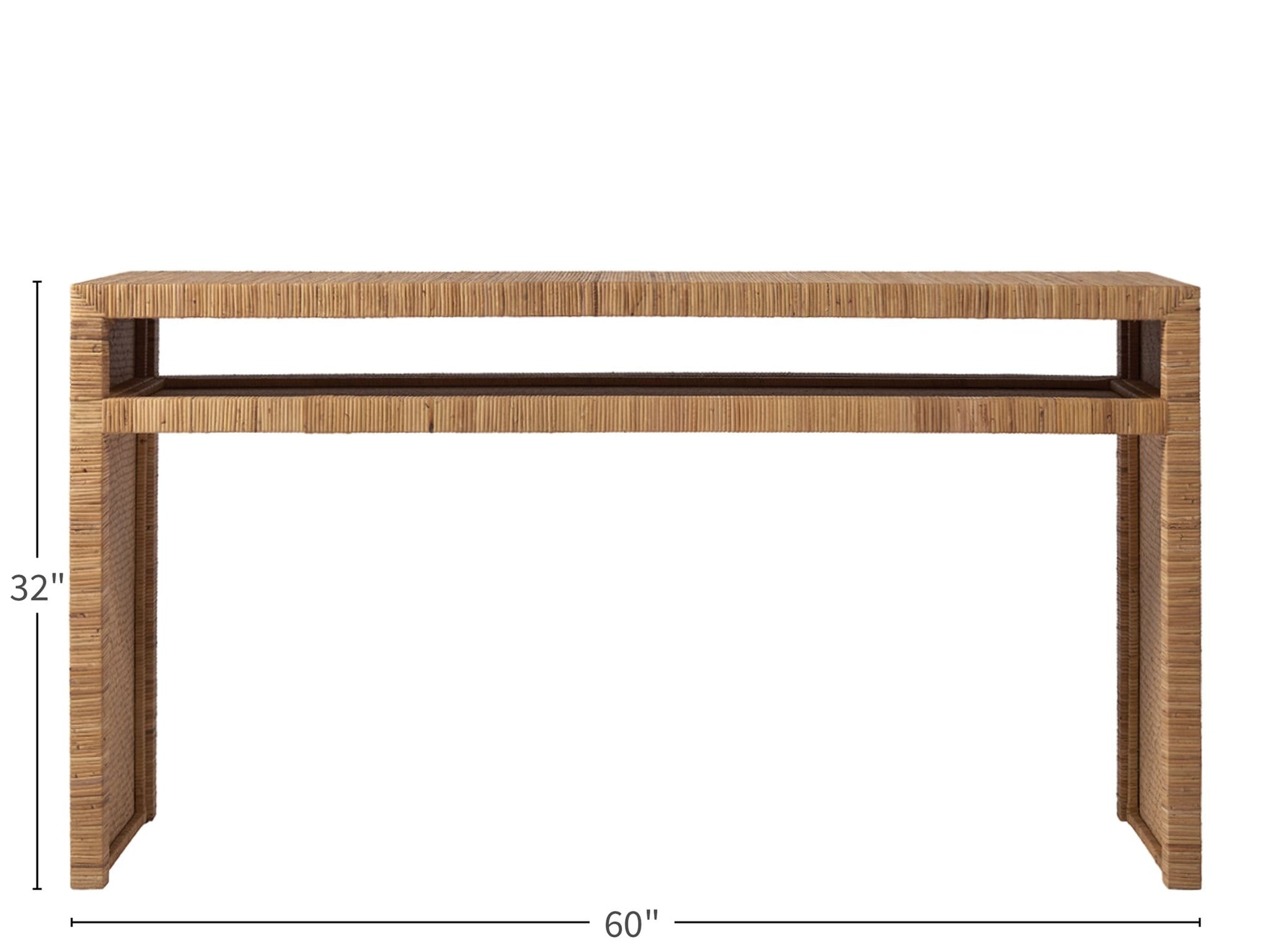Long Key Natural Console Table - Ornate Home