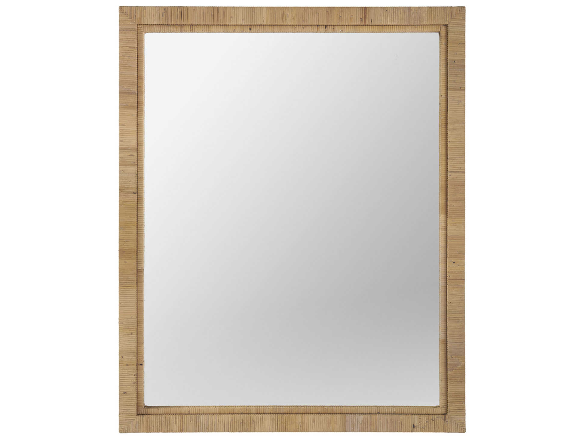 Long Key Natural Rattan Mirror - Ornate Home