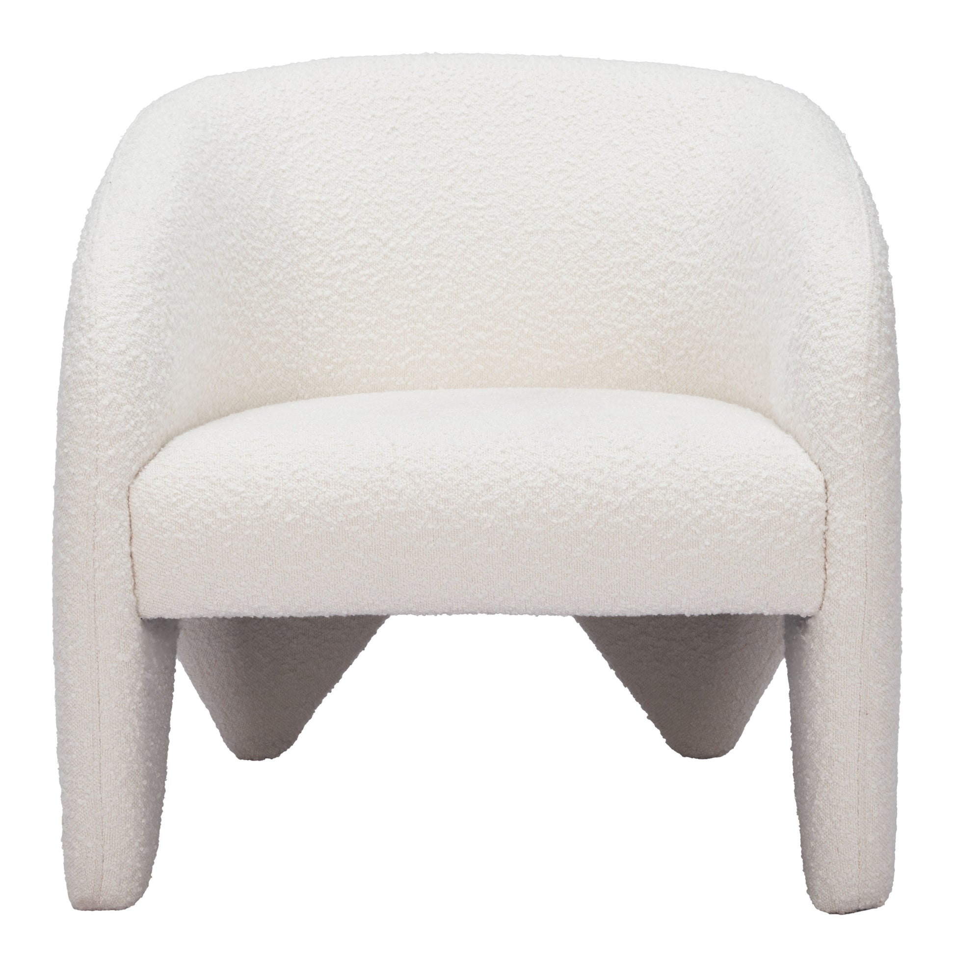 Lopta White Accent Chair - Ornate Home