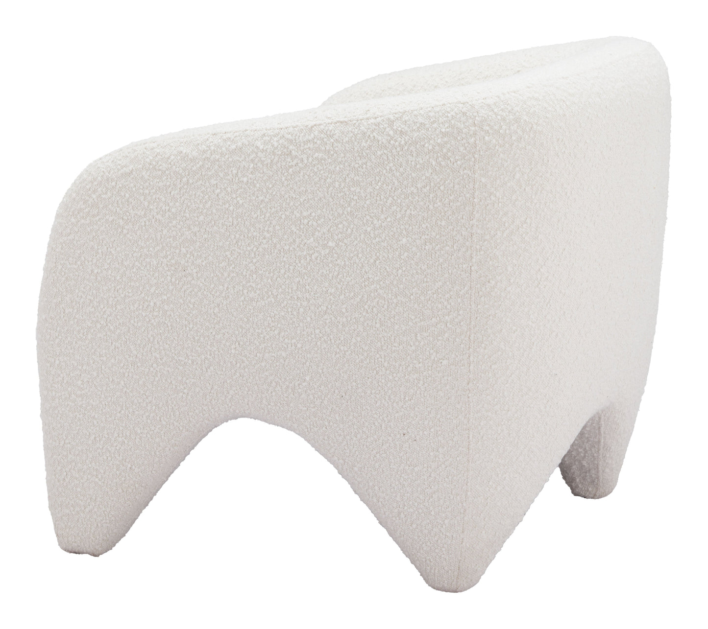 Lopta White Accent Chair - Ornate Home