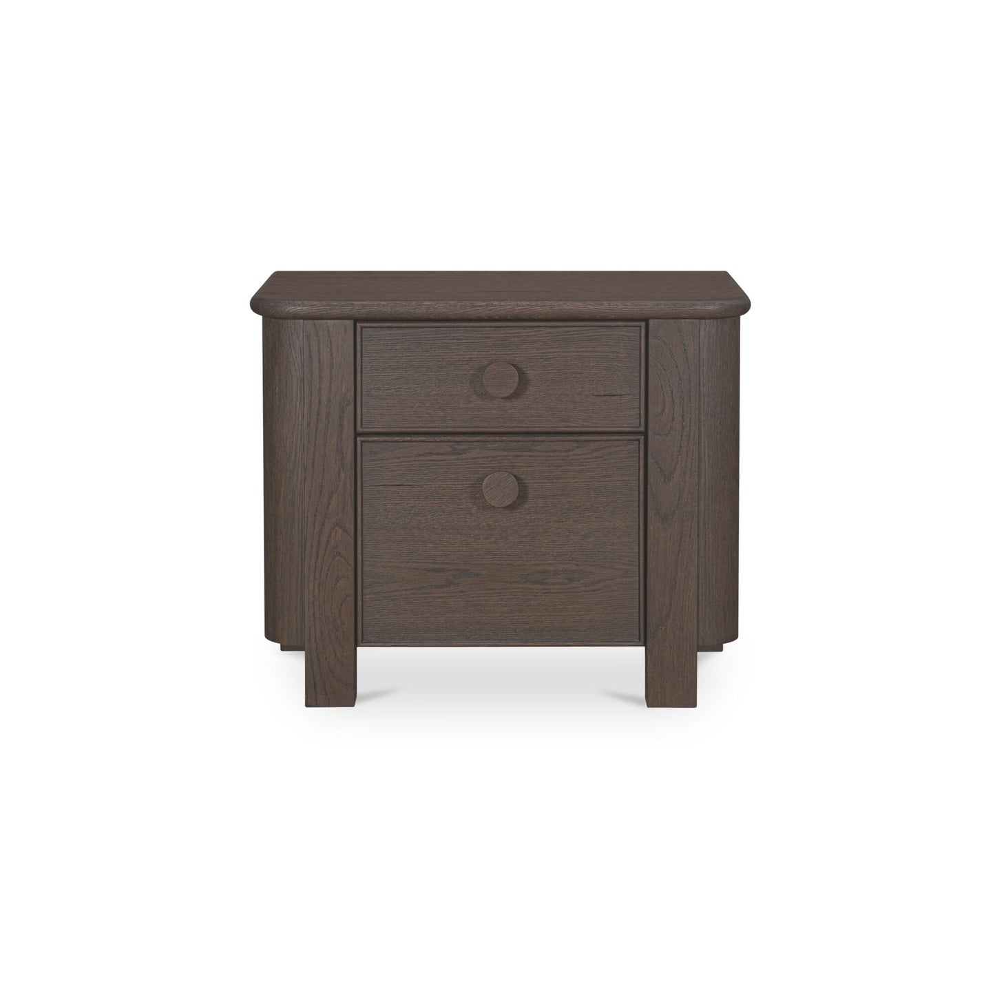 Loren Dark Brown Large Nightstand - Ornate Home