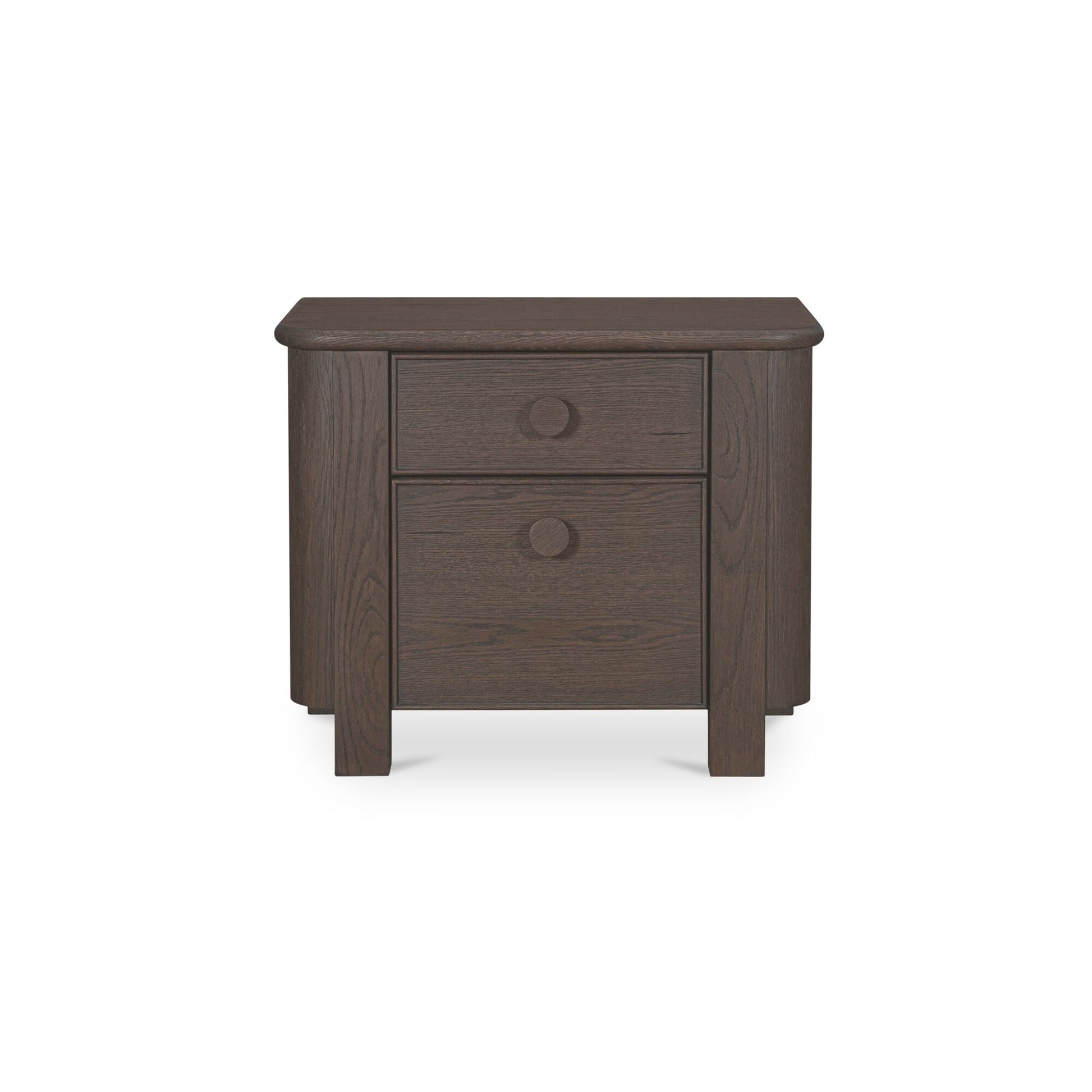 Loren Dark Brown Large Nightstand - Ornate Home