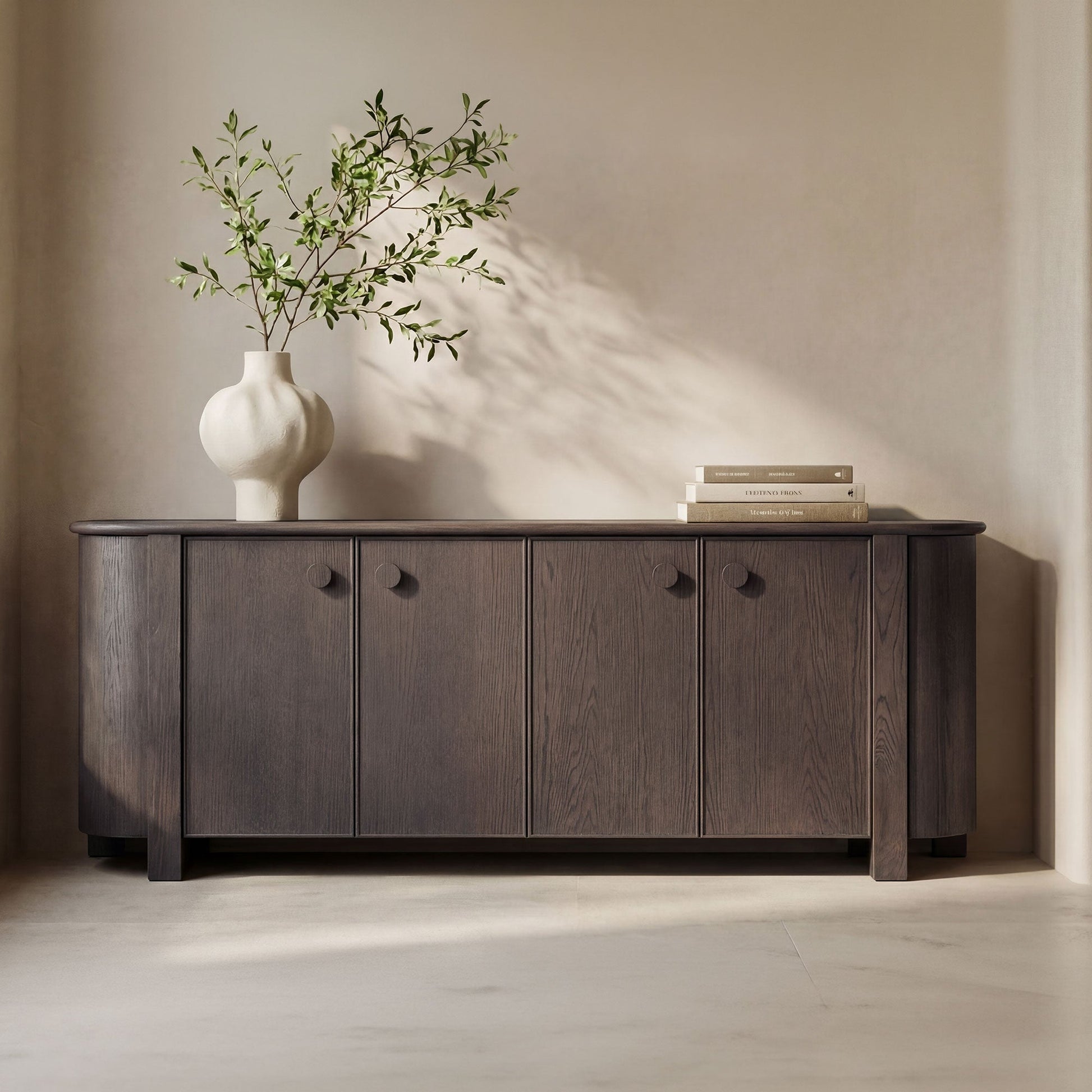 Loren Dark Brown Sideboard - Ornate Home