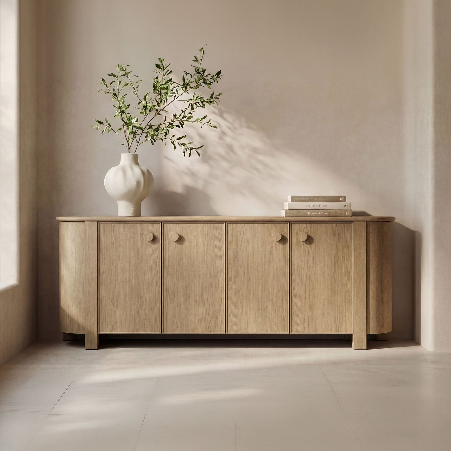 Loren Natural Sideboard - Ornate Home
