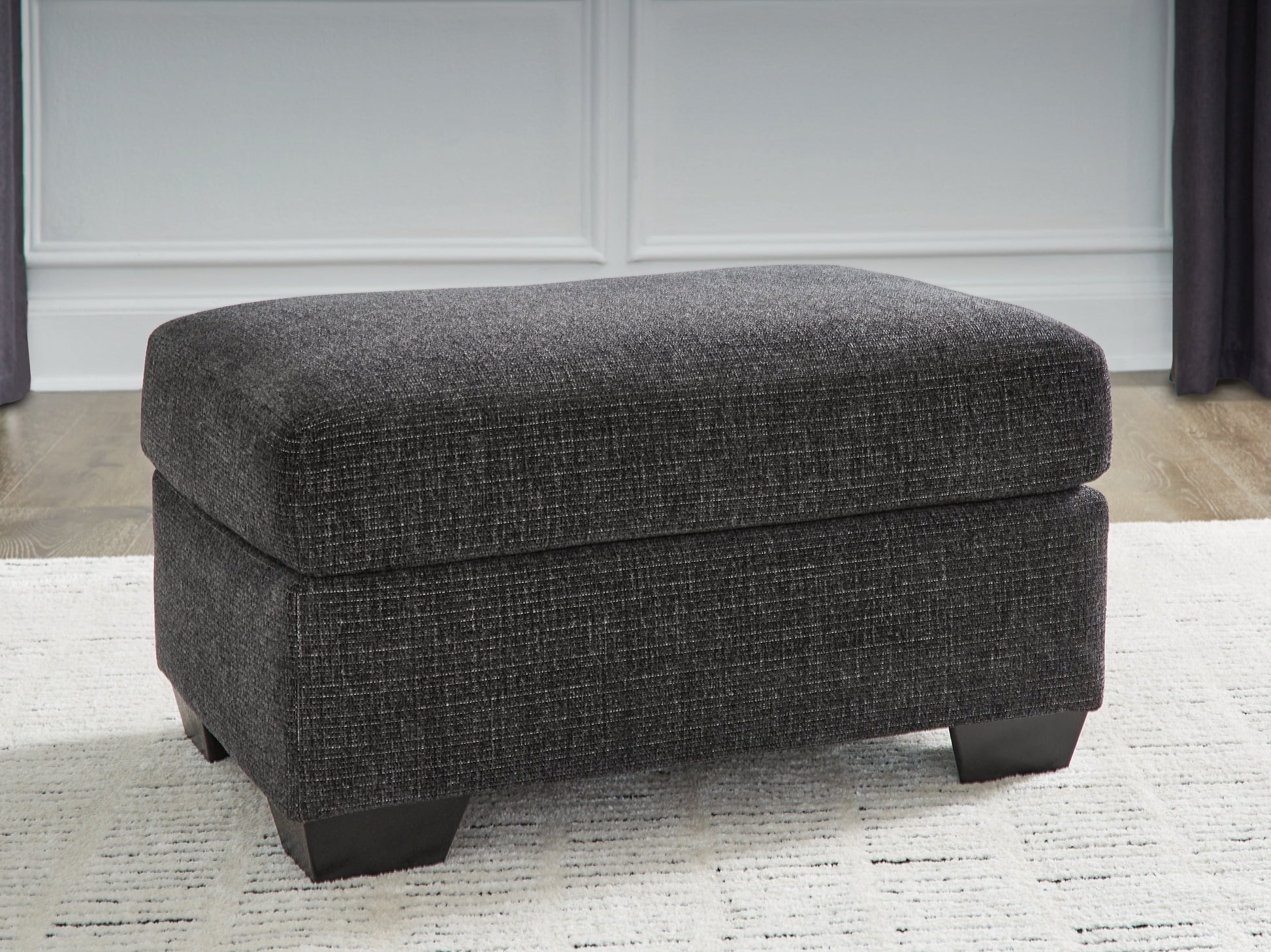 Loreo Ebony Ottoman- Viva Furn
