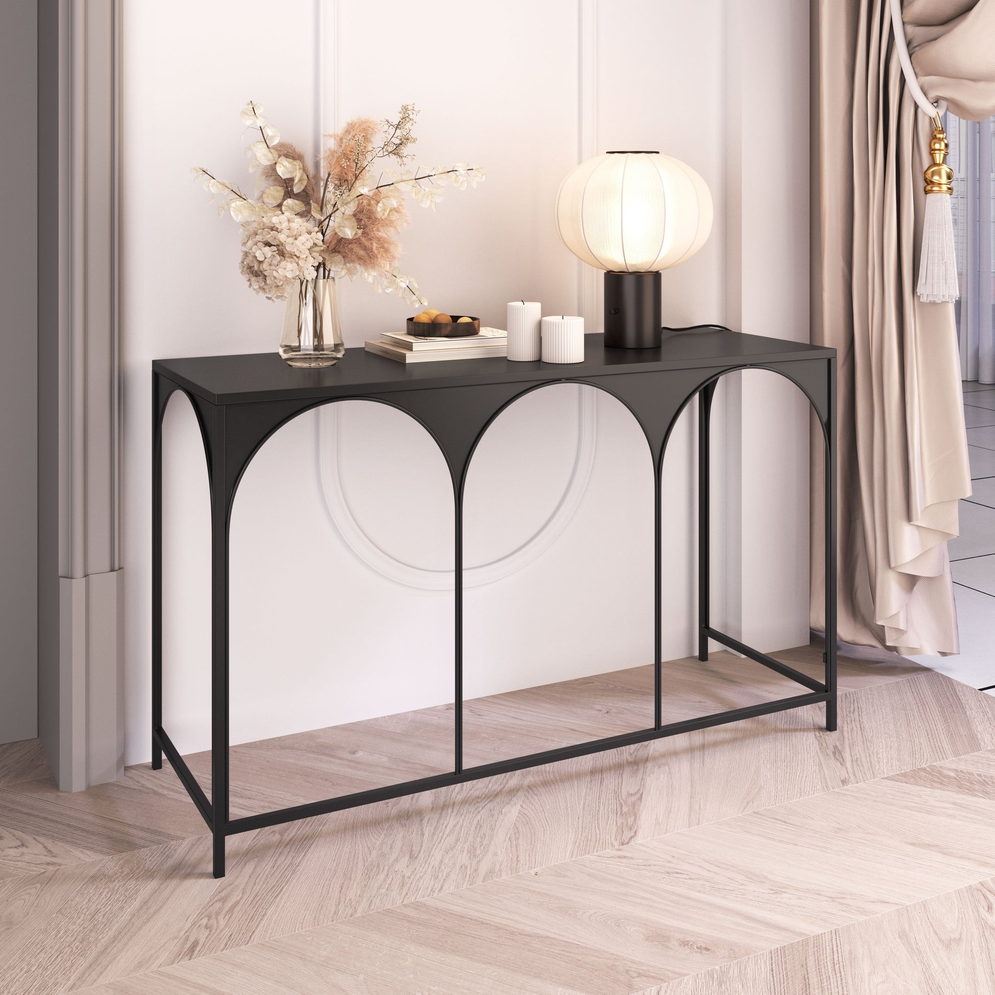 Loriet Black Console Table - Ornate Home