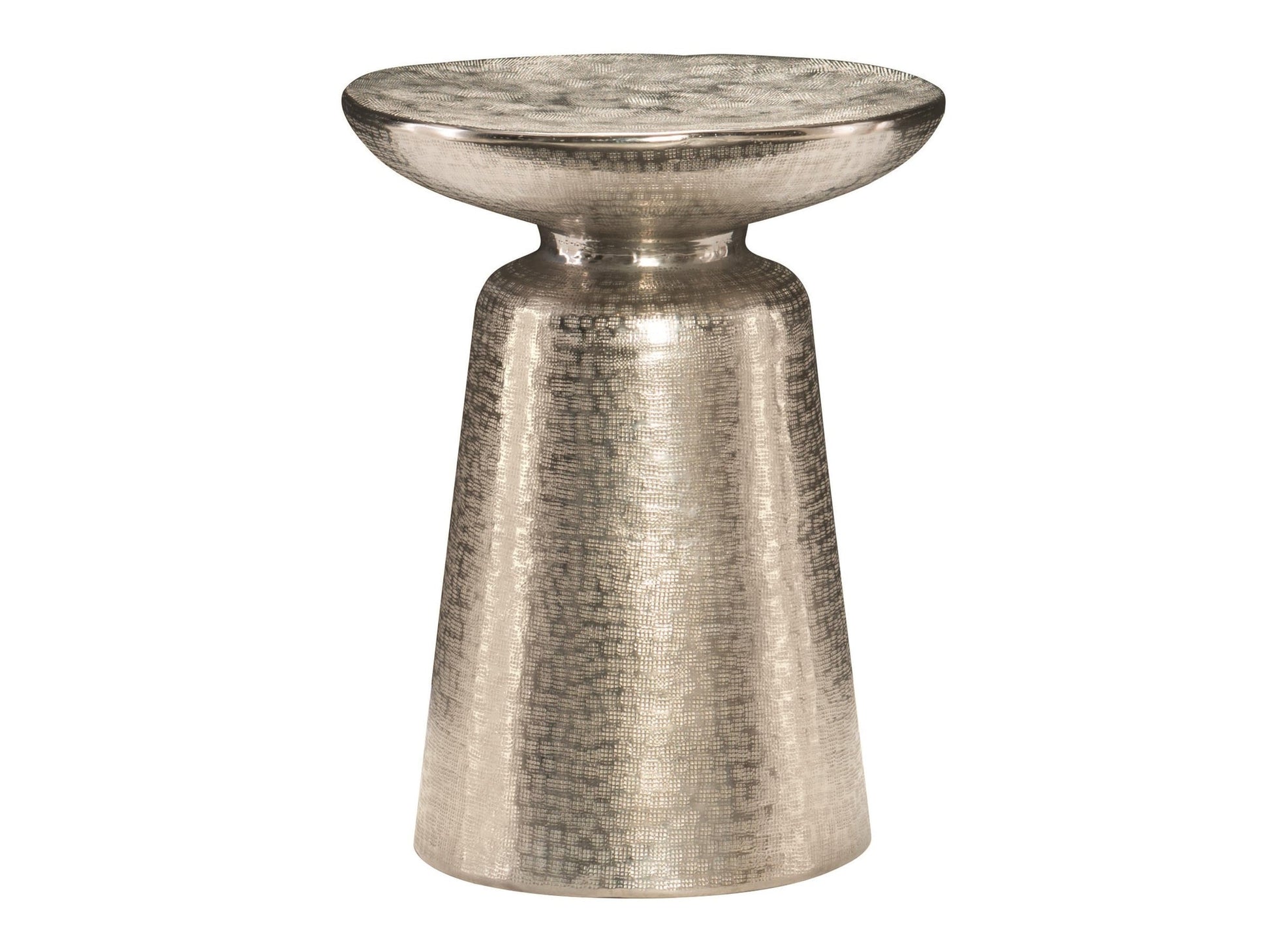 Lorraine Nickel Accent Table - Ornate Home