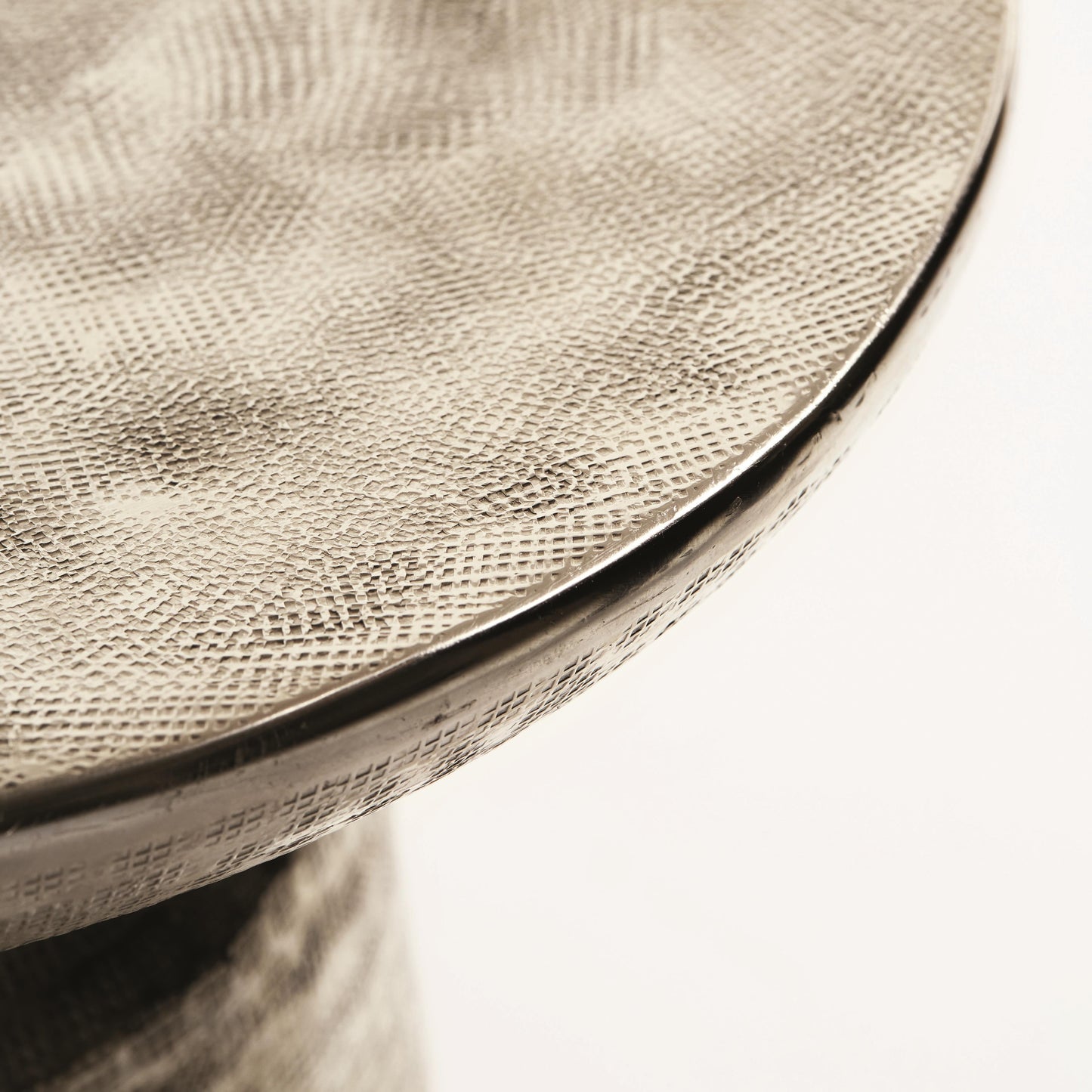 Lorraine Nickel Accent Table - Ornate Home