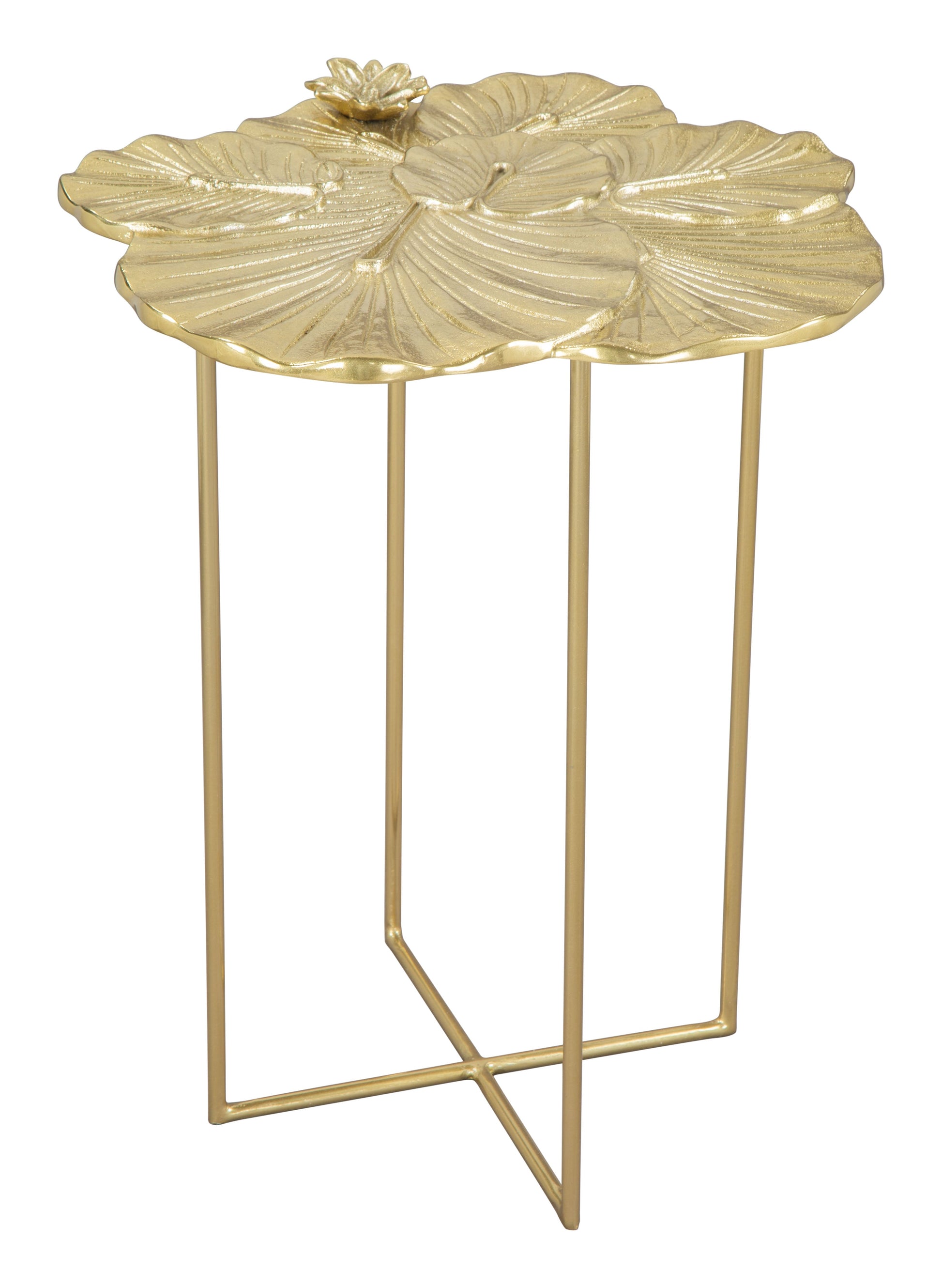 Lotus Gold Side Table - Ornate Home