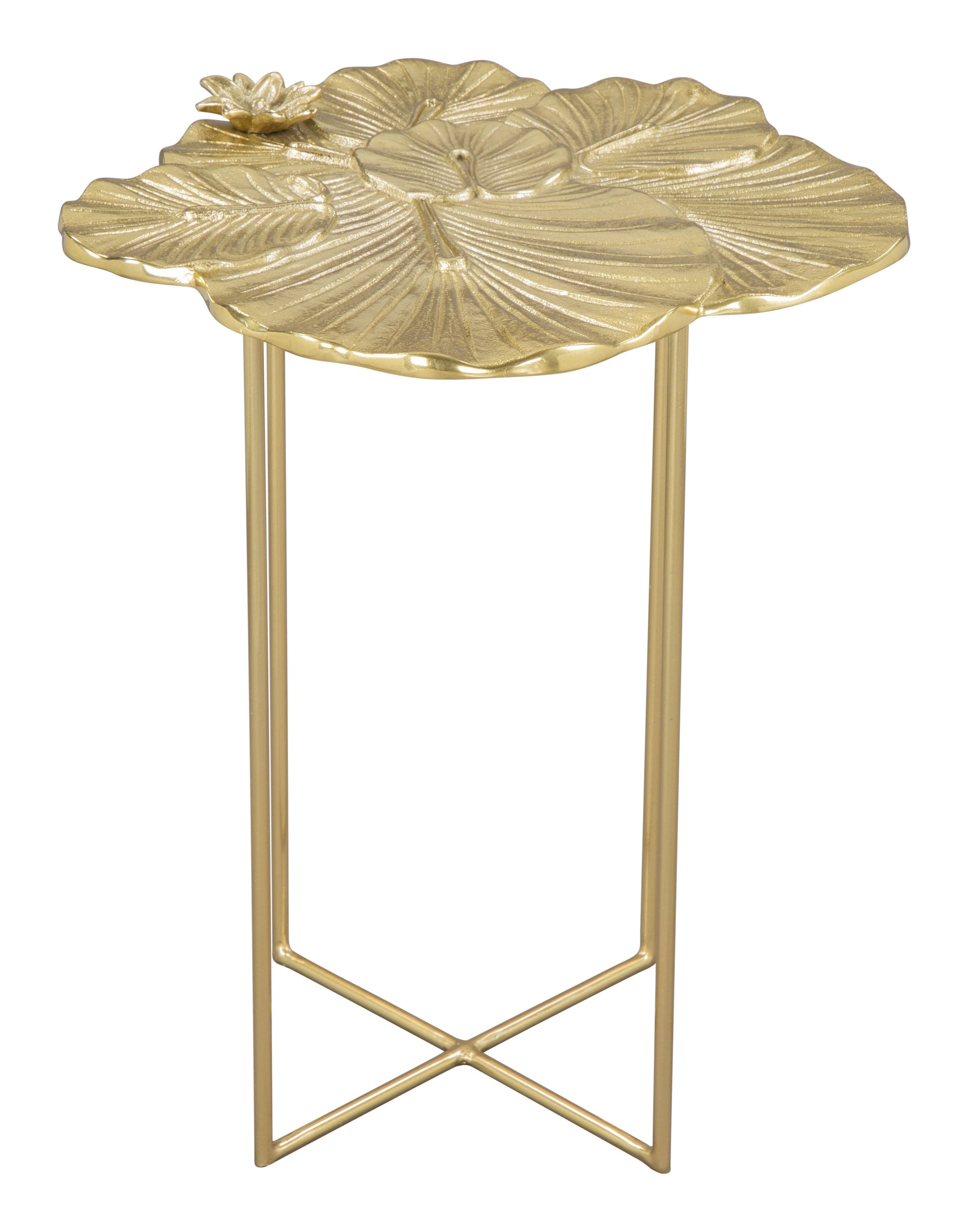Lotus Gold Side Table - Ornate Home