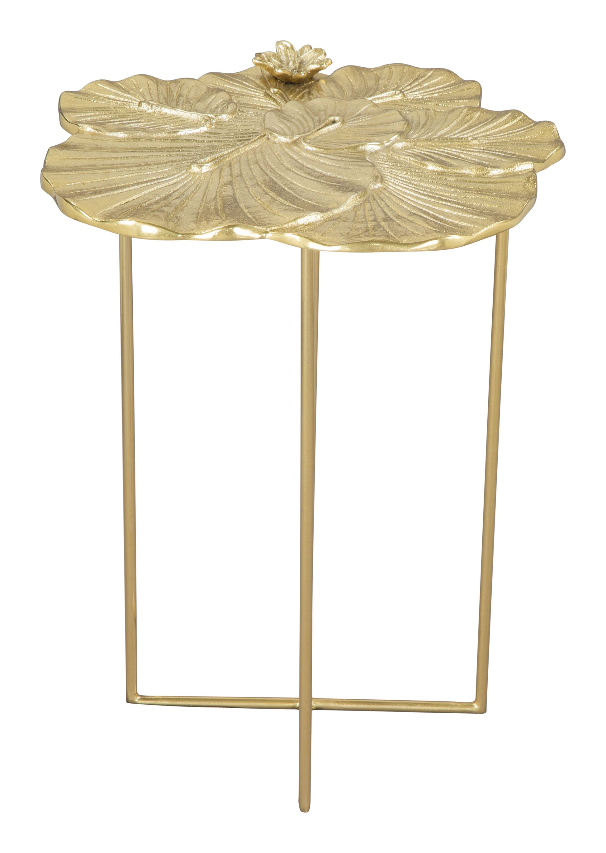 Lotus Gold Side Table - Ornate Home