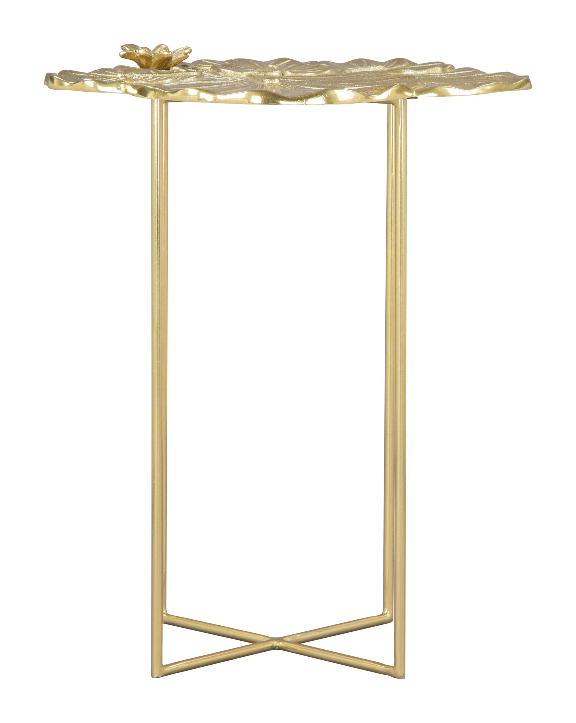 Lotus Gold Side Table - Ornate Home