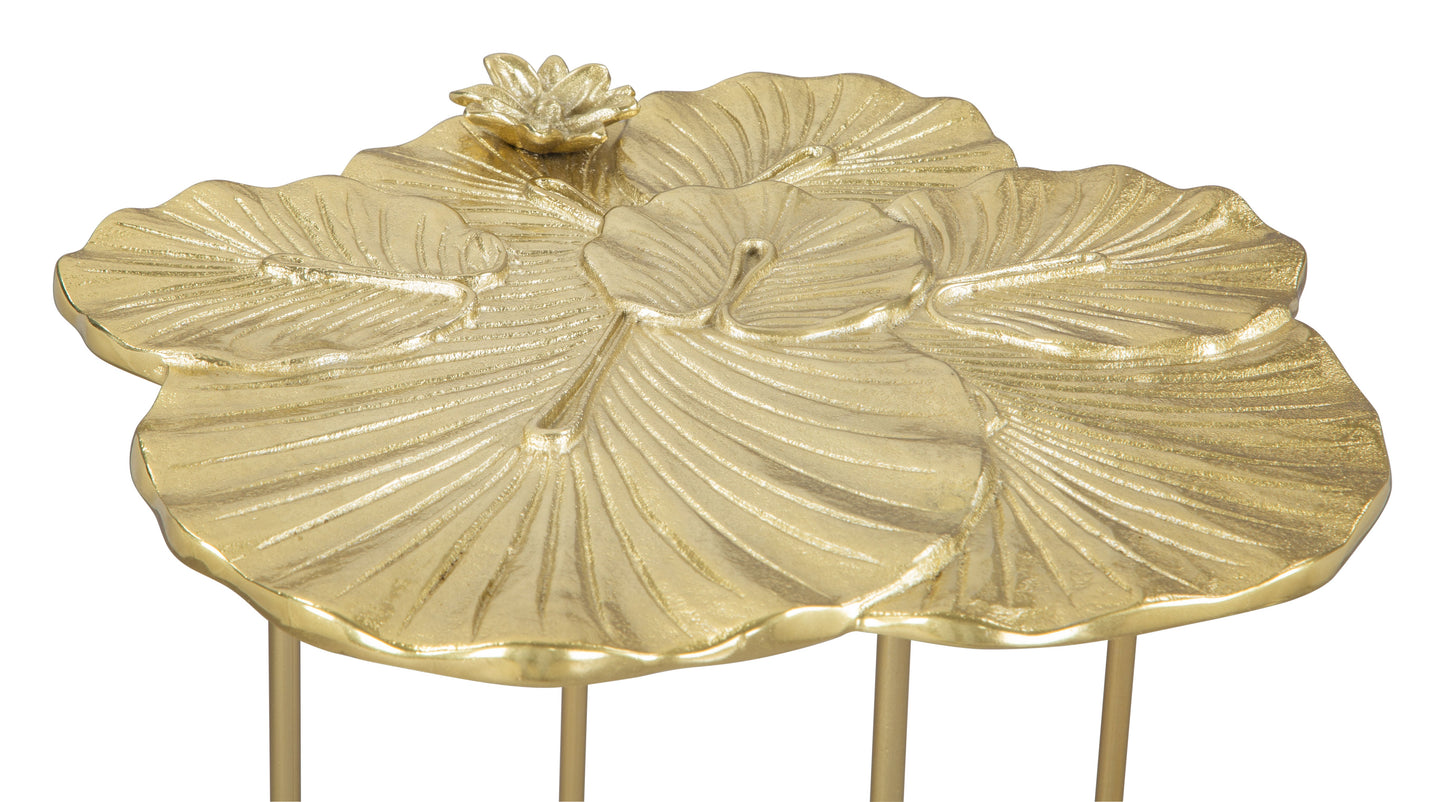 Lotus Gold Side Table - Ornate Home