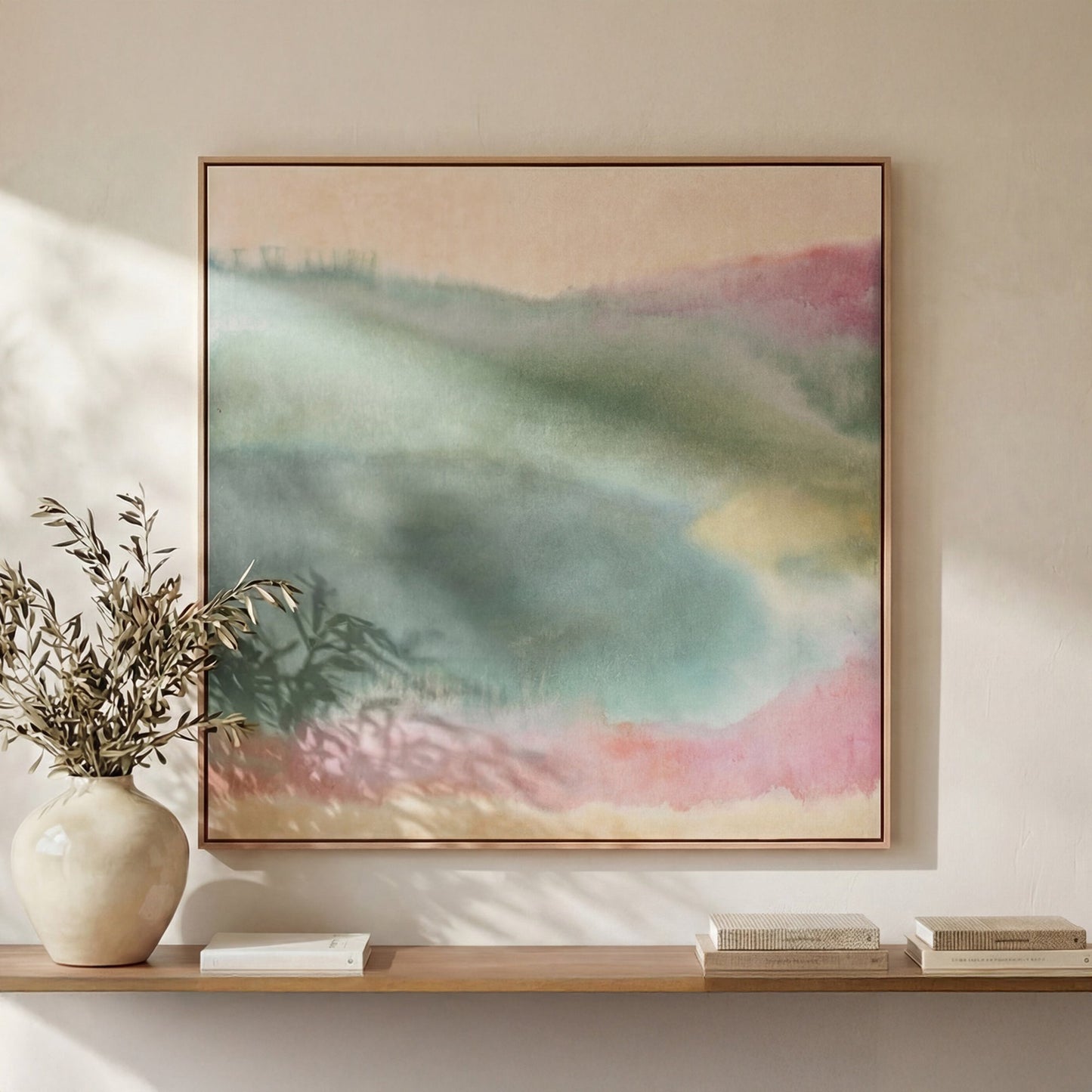 Lotus Multicolor Framed Painting - Ornate Home