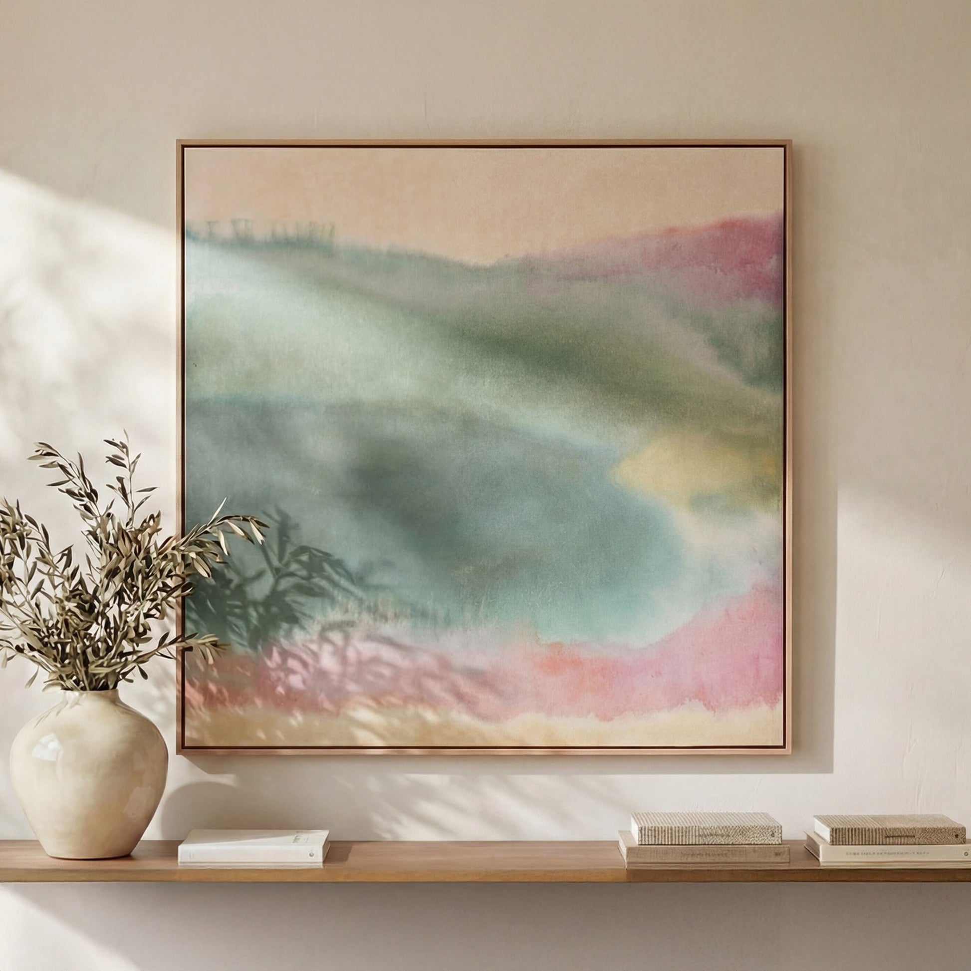 Lotus Multicolor Framed Painting - Ornate Home