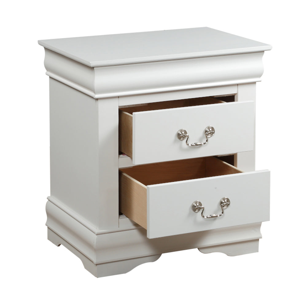 Louis Philippe White Nightstand - Ornate Home